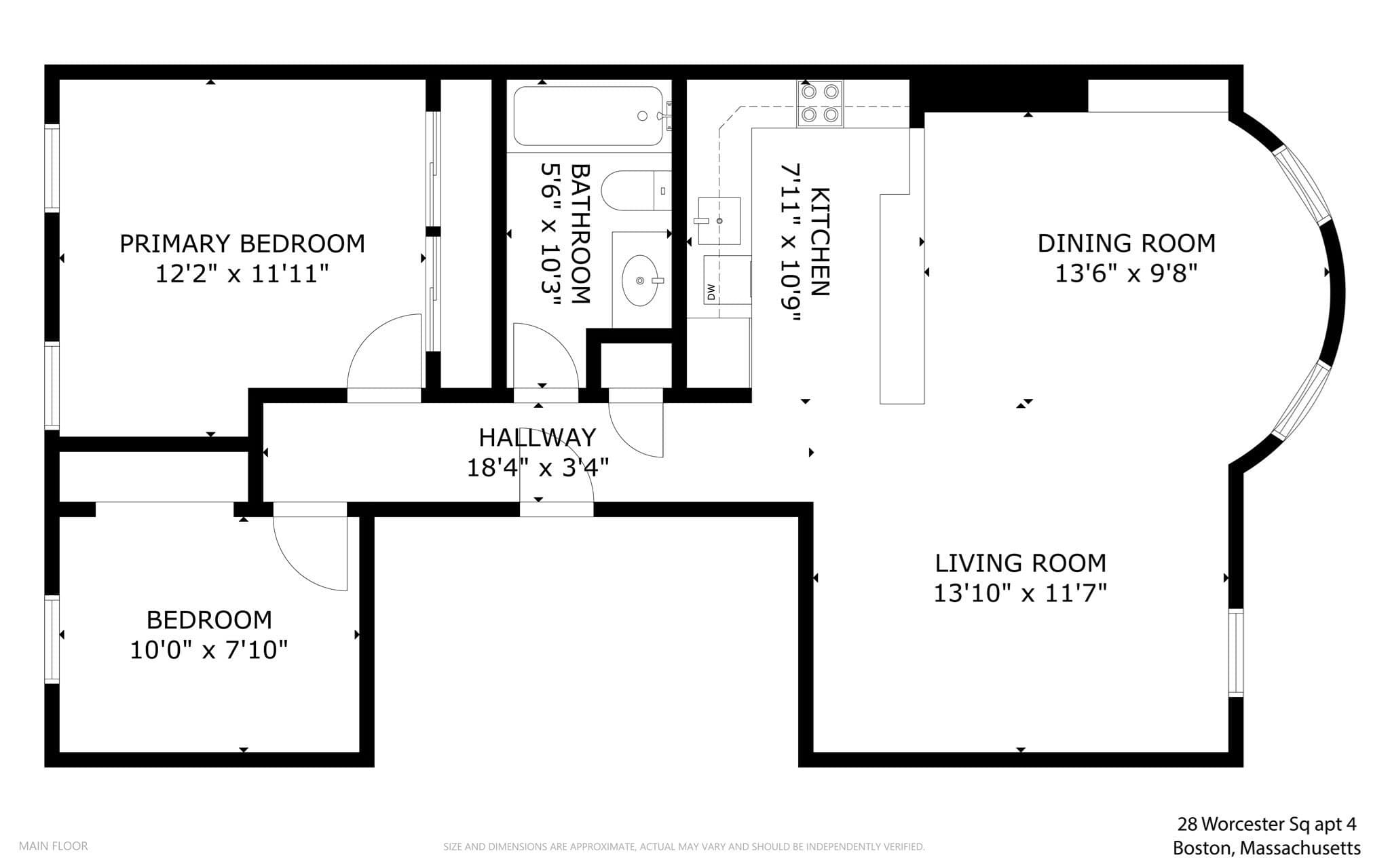 Condominium at 28 Worcester Square # 4, Boston MA 02118, photo 4 of 21