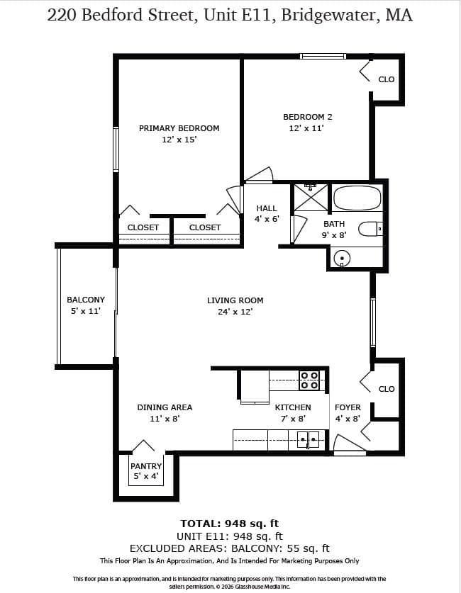 Condominium at 220 Bedford St # E11, Bridgewater MA 02324, Bridgewater, photo 34 of 34