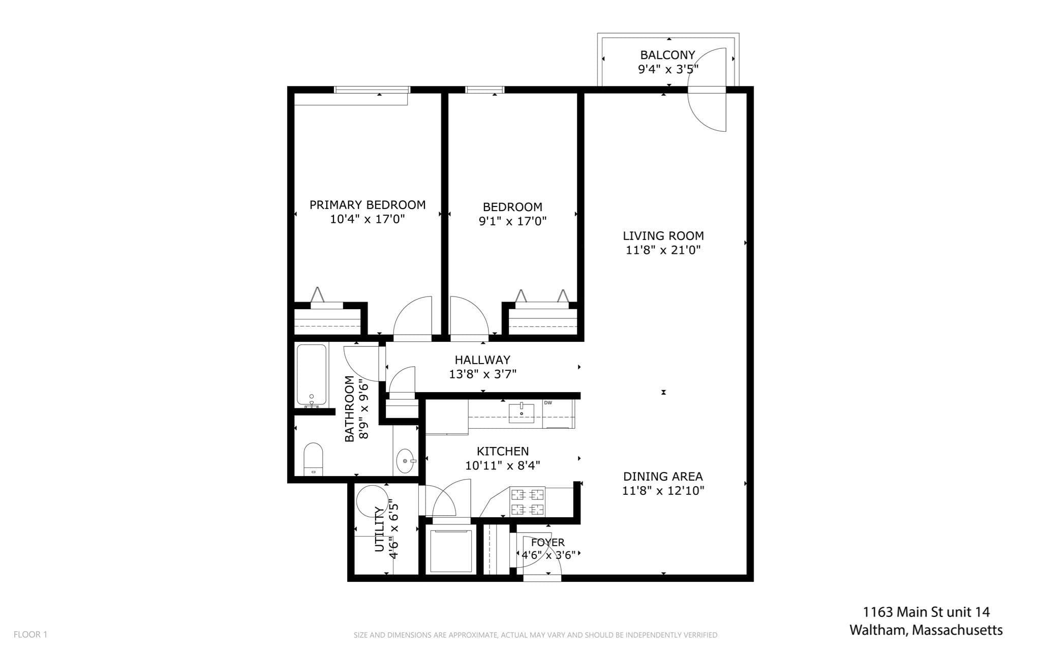 Condominium at 1163 Main St # 14, Waltham MA 02451, Waltham, photo 21 of 21
