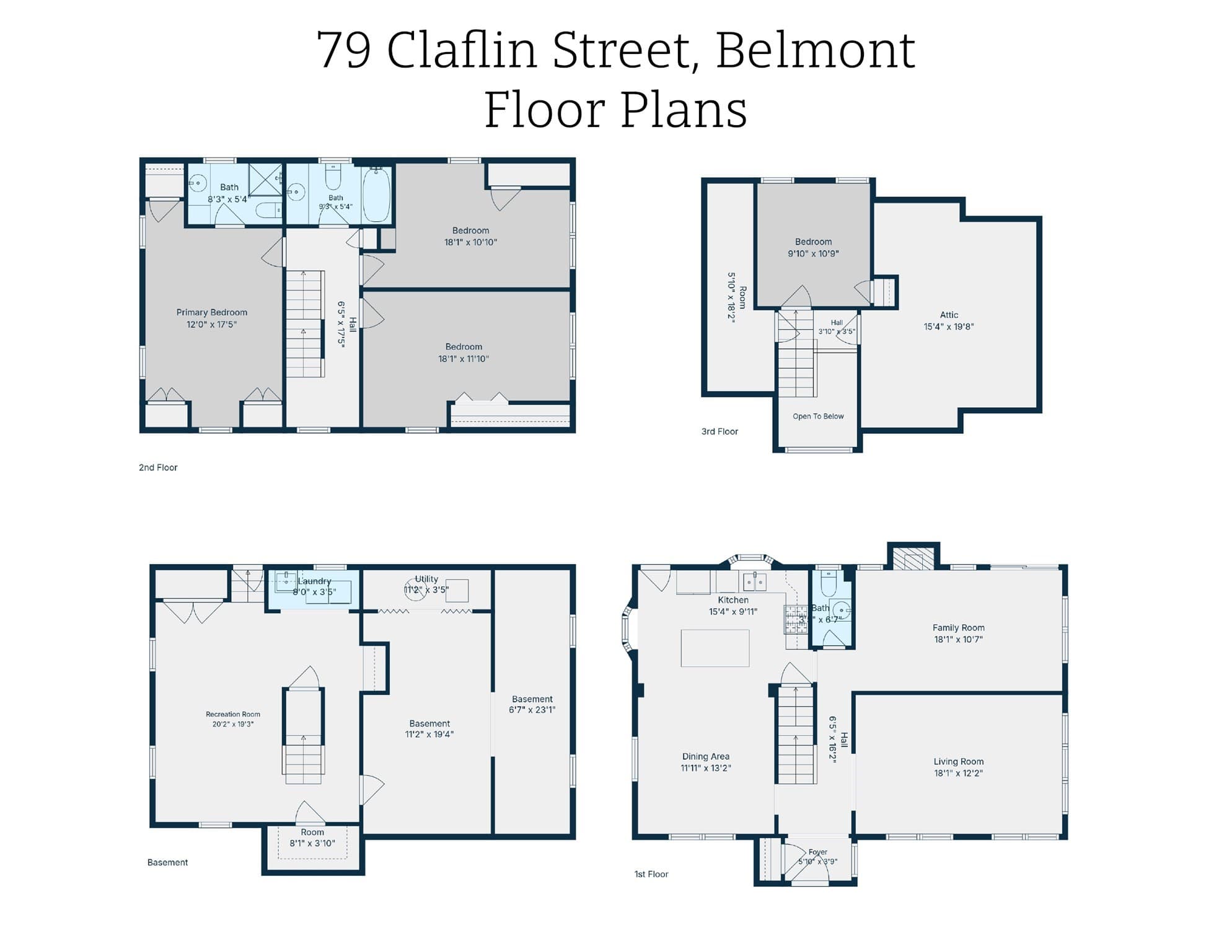 Single Family Residence at 79 Claflin St, Belmont MA 02478, Belmont, photo 42 of 42