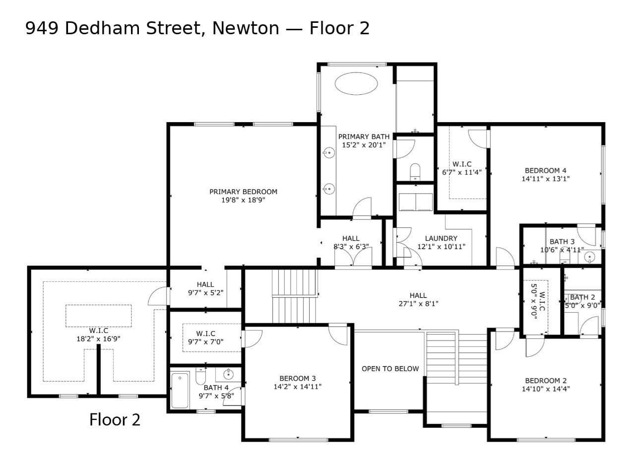 Single Family Residence at 949 Dedham St, Newton MA 02459, photo 33 of 34