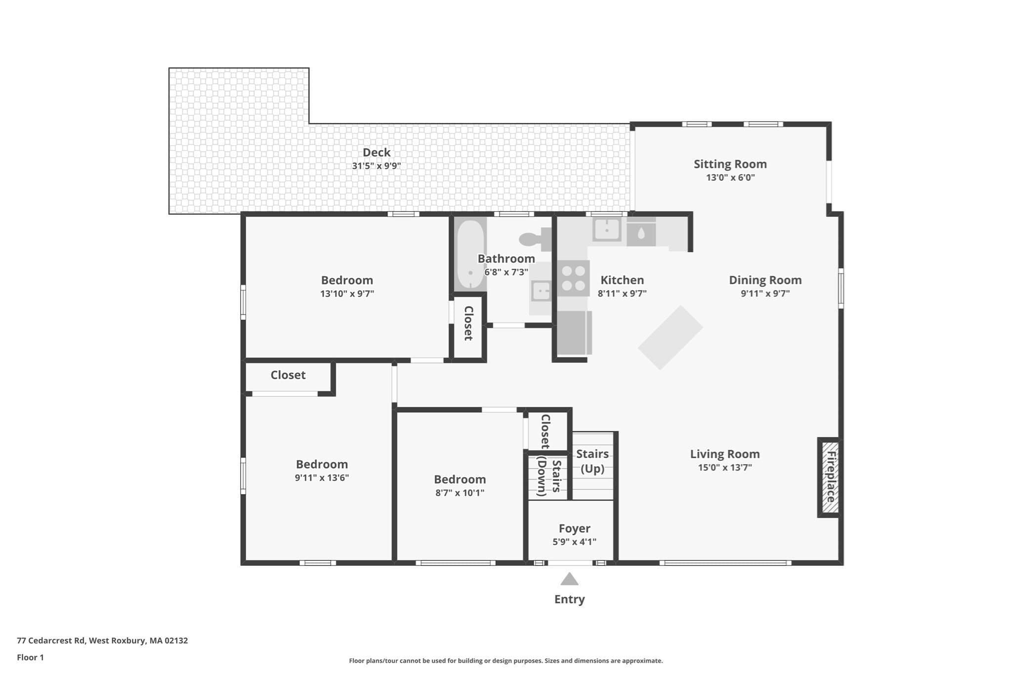 Single Family Residence at 77 Cedarcrest Rd, Boston MA 02132, photo 27 of 27