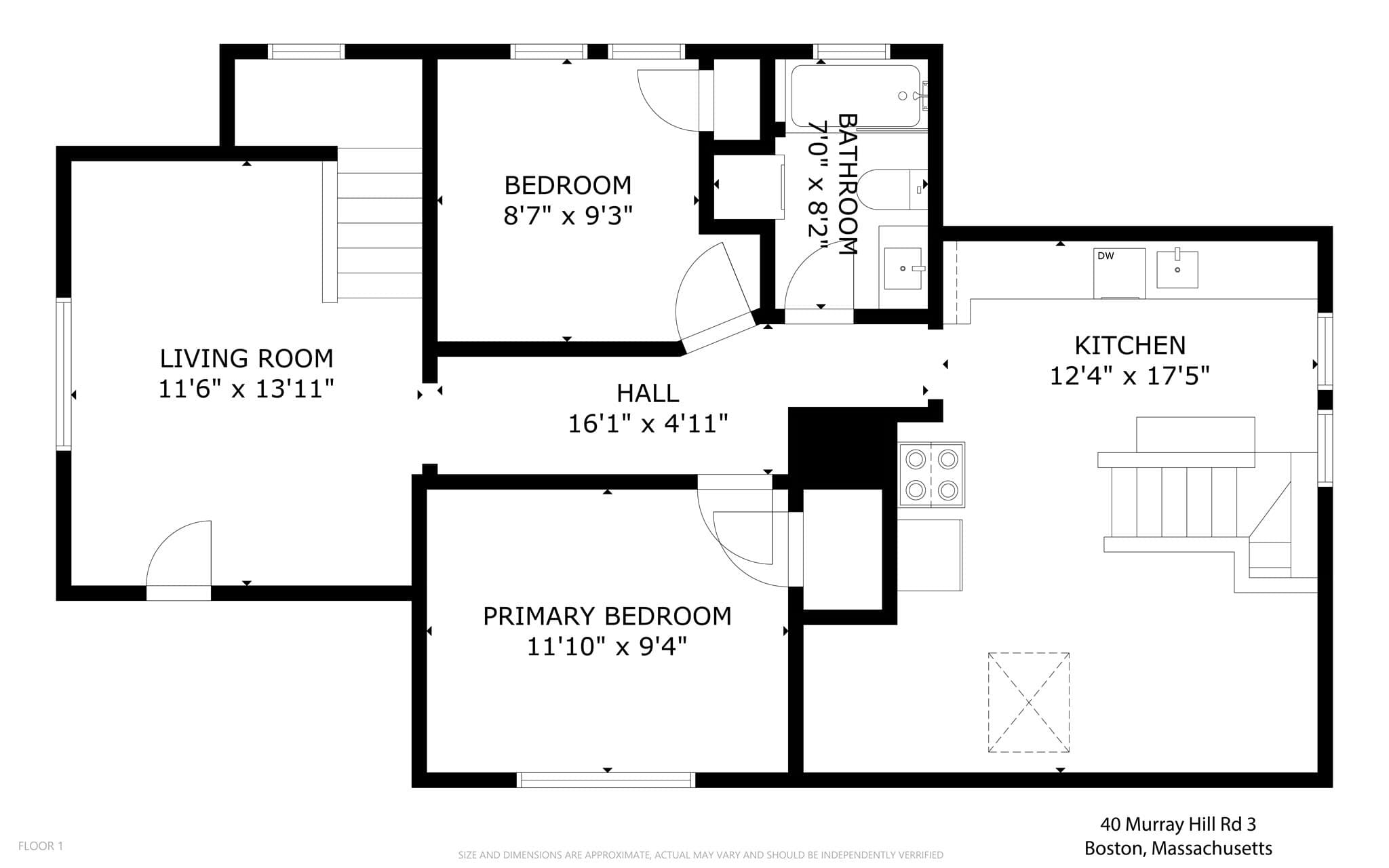 Condominium at 40 Murray Hill Rd. # 3, Boston MA 02131, Boston, photo 12 of 12