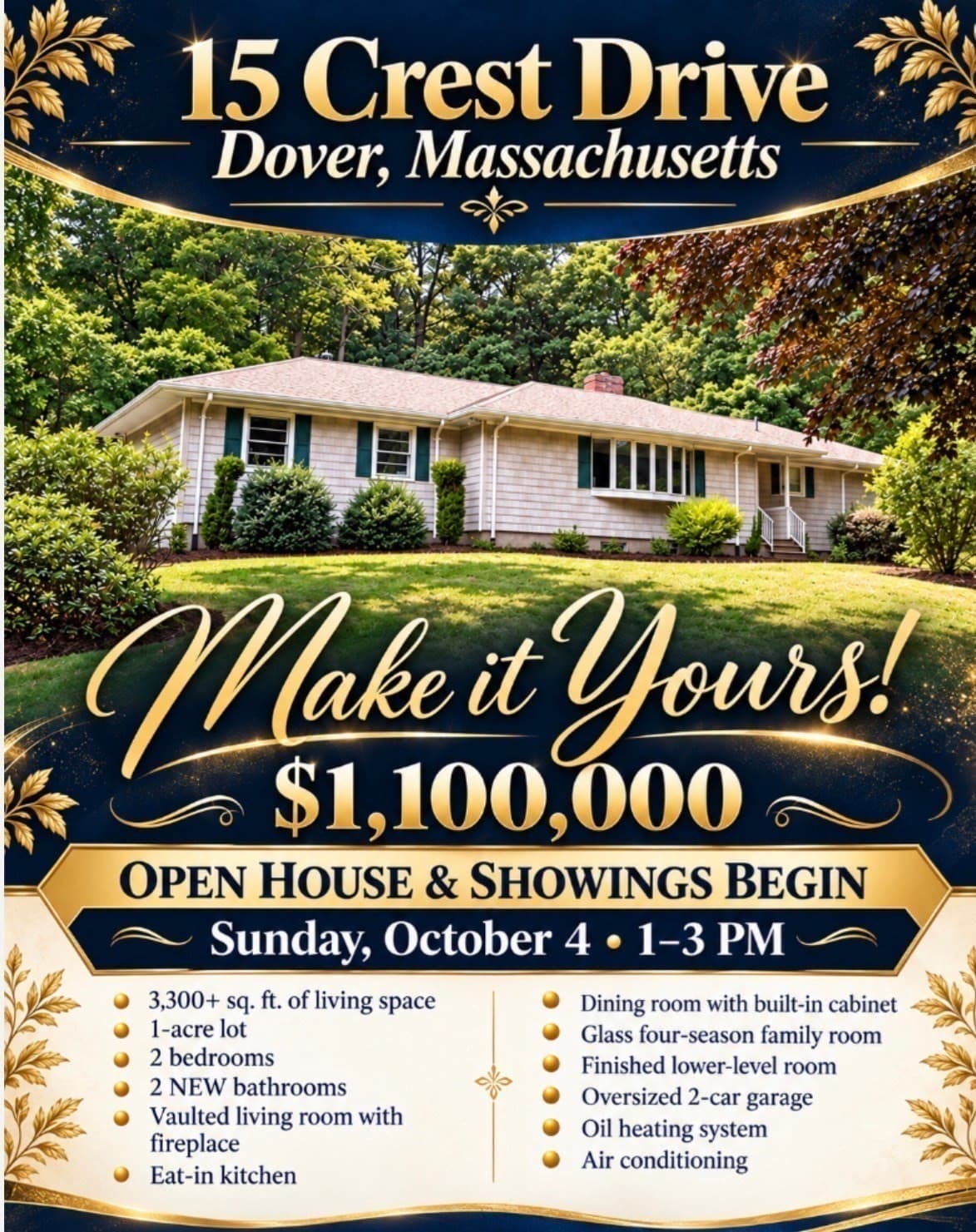 Single Family Residence at 15 Crest Dr, Dover MA 02030, Dover, photo 42 of 42