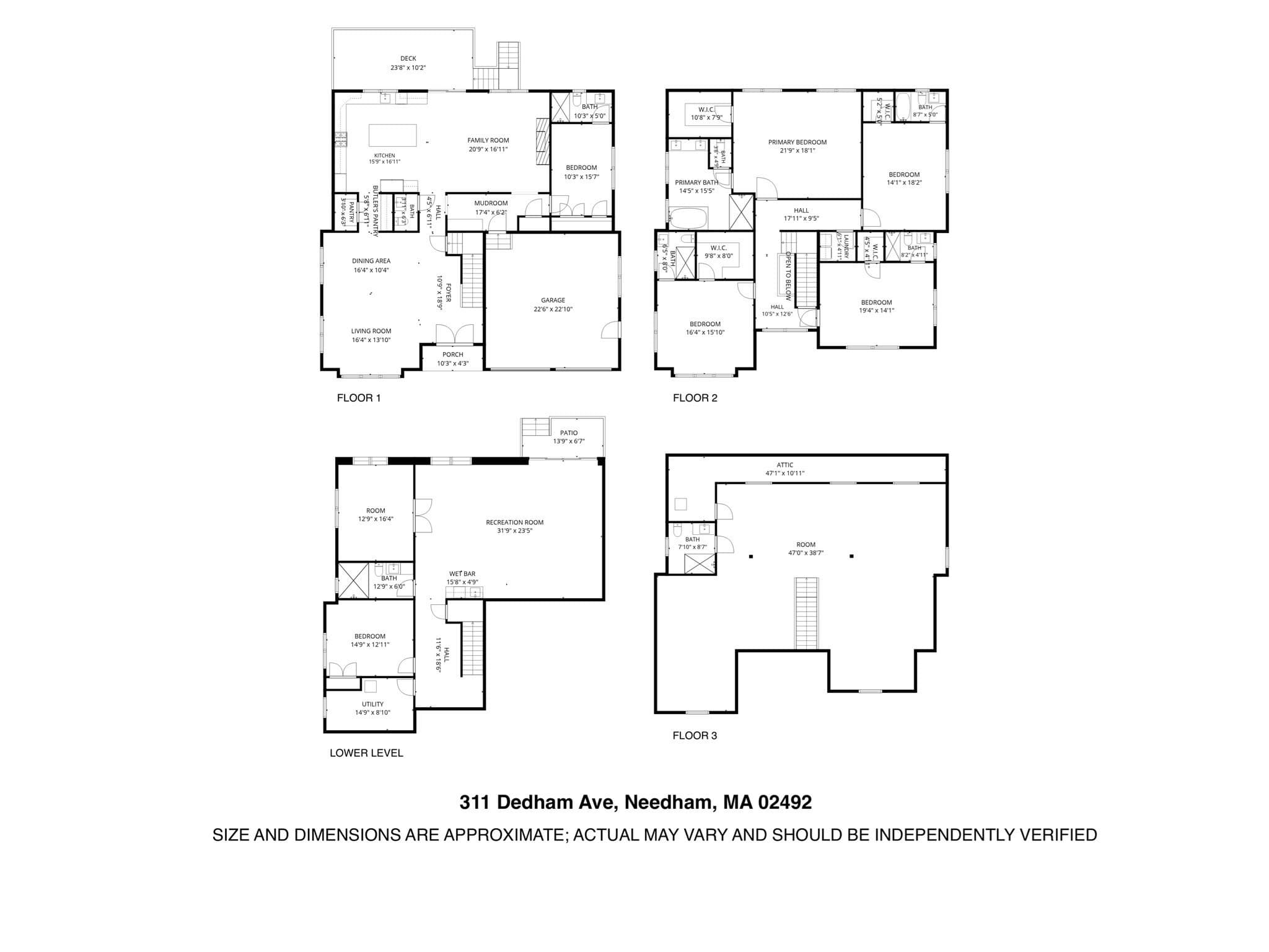 Single Family Residence at 311 Dedham Avenue, Needham MA 02492, Needham, photo 37 of 37