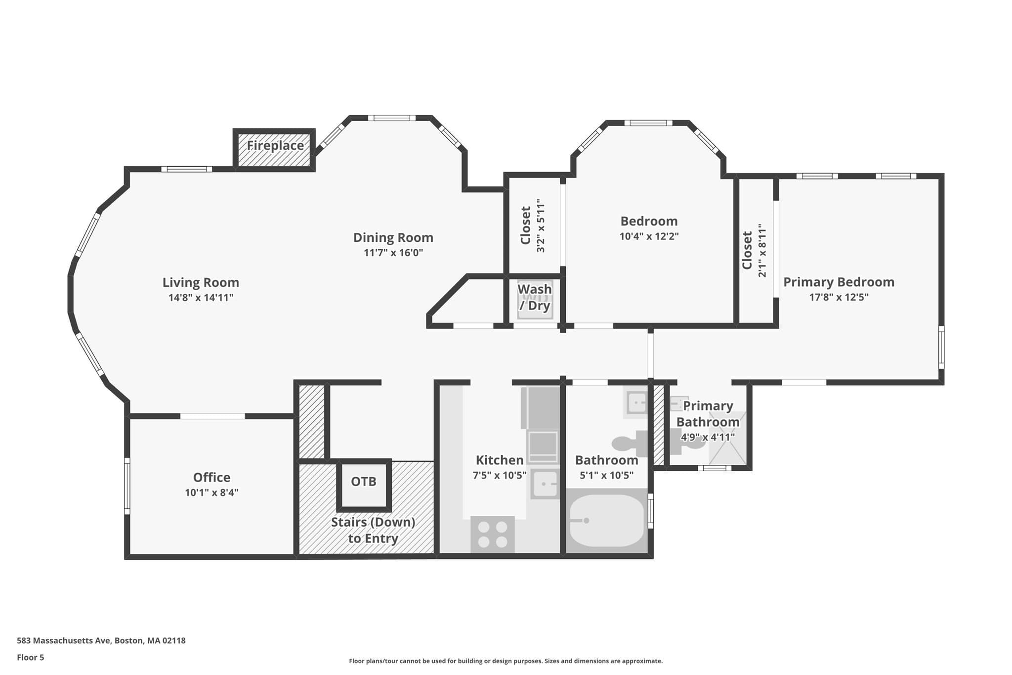 Condominium at 583 Massachusetts Ave # 5, Boston MA 02118, Boston, photo 24 of 24