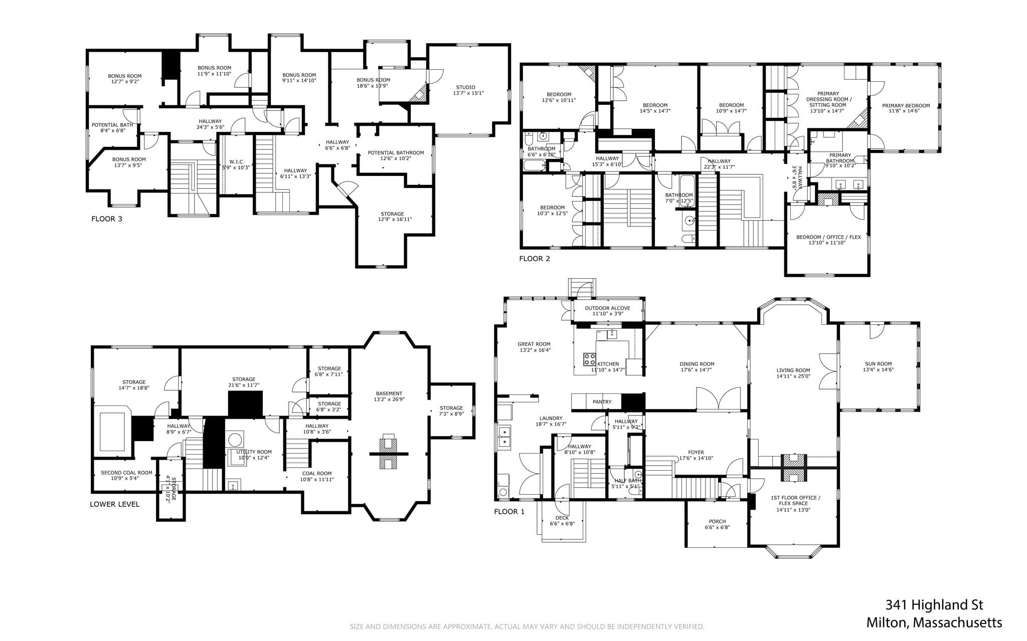 Single Family Residence at 341 Highland St, Milton MA 02186, photo 41 of 41