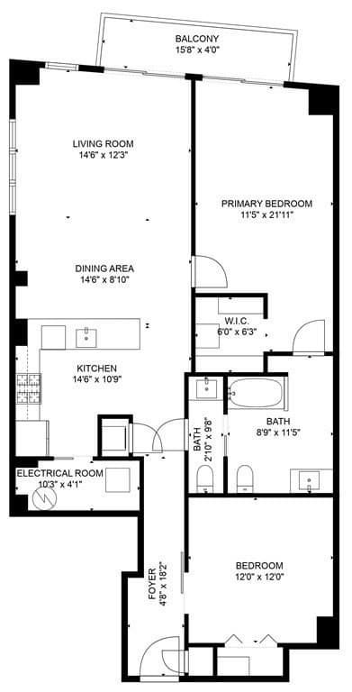 Condominium at 257 Northampton Street # 508, Boston MA 02118, Boston, photo 20 of 21