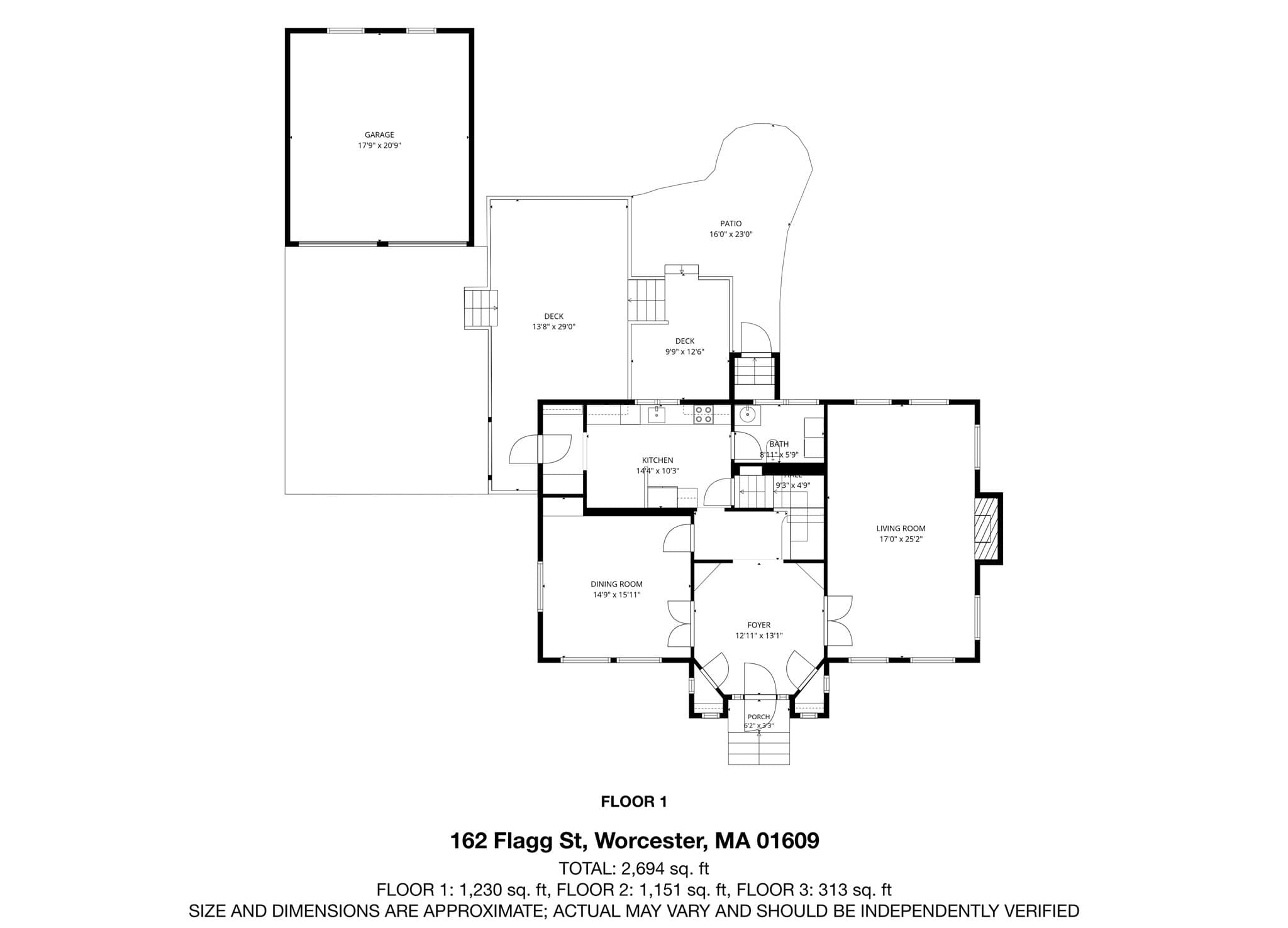 Single Family Residence at 162 Flagg St, Worcester MA 01609, photo 34 of 37