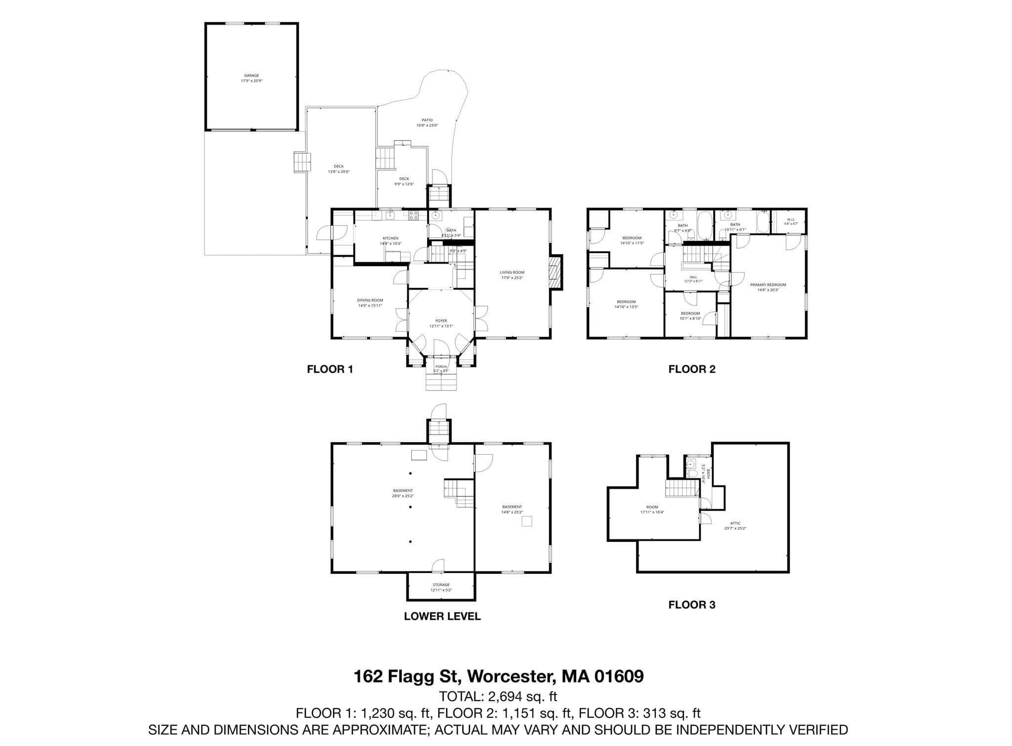 Single Family Residence at 162 Flagg St, Worcester MA 01609, photo 33 of 37