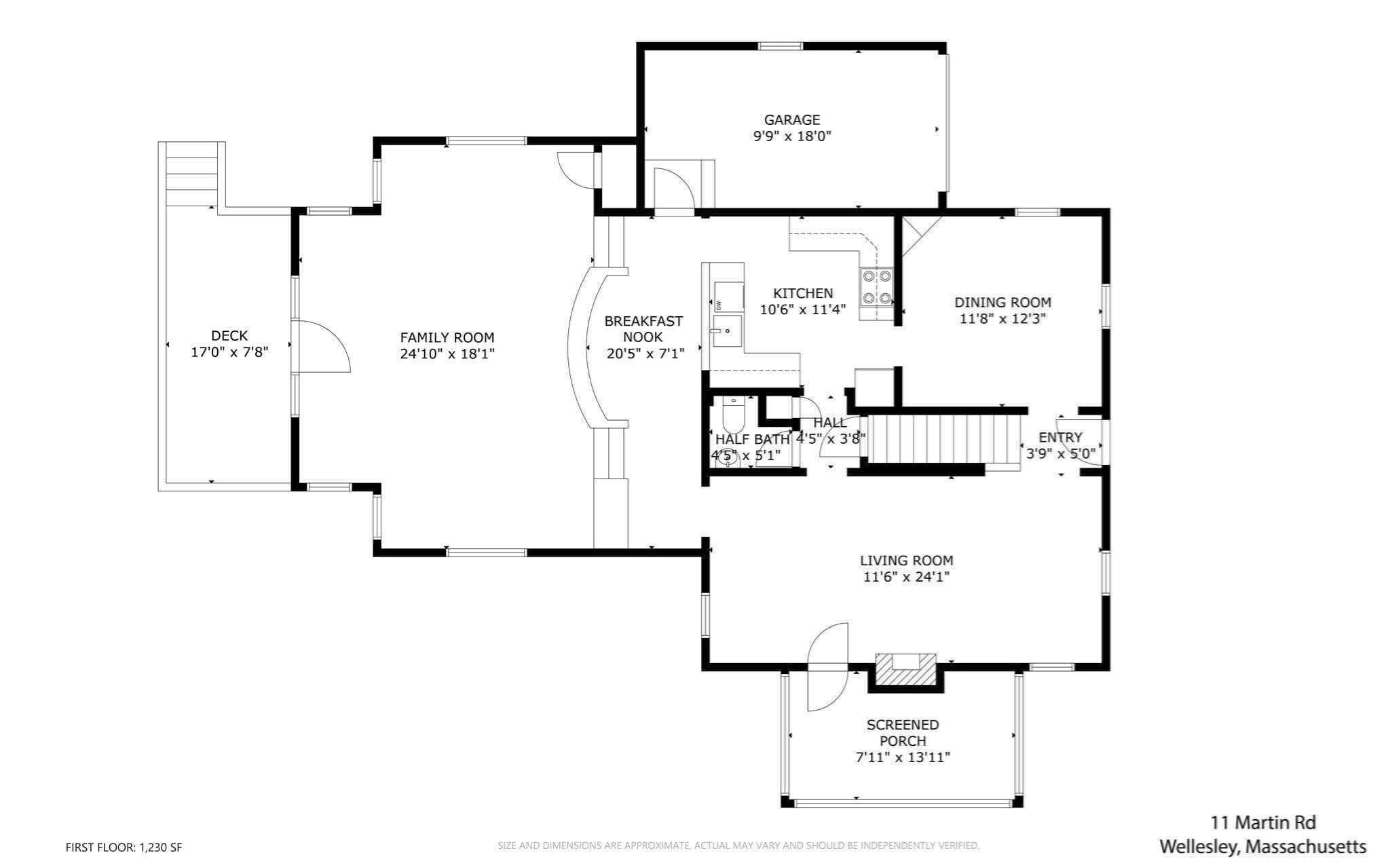 Single Family Residence at 11 Martin Rd, Wellesley MA 02481, photo 26 of 28
