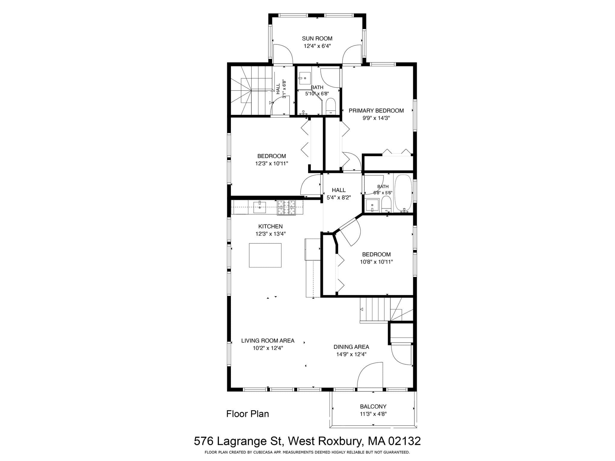 Condominium at 576 Lagrange St # 576, Boston MA 02132, photo 28 of 29
