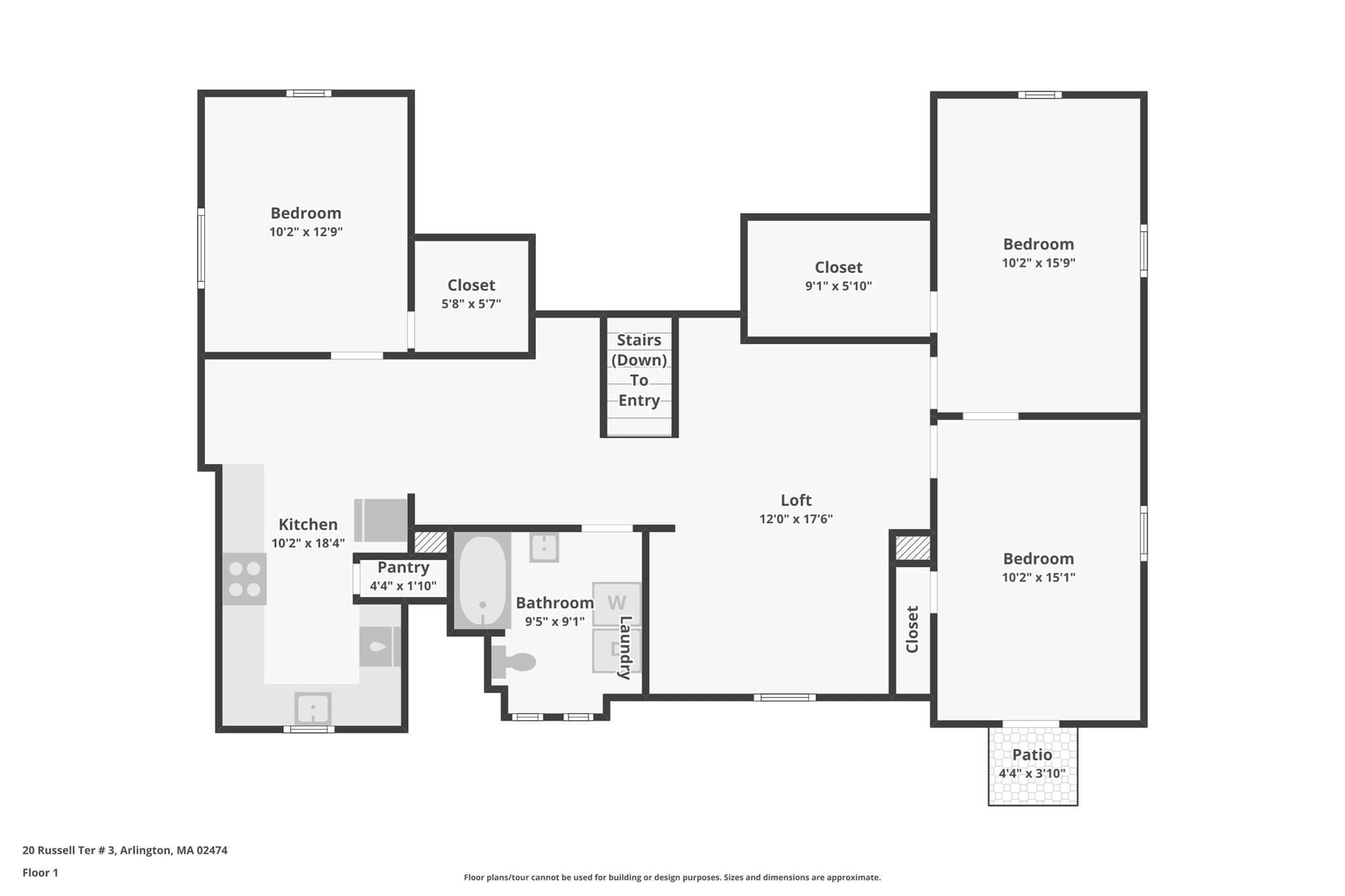 Condominium at 20 Russell Ter # 3, Arlington MA 02474, photo 37 of 37