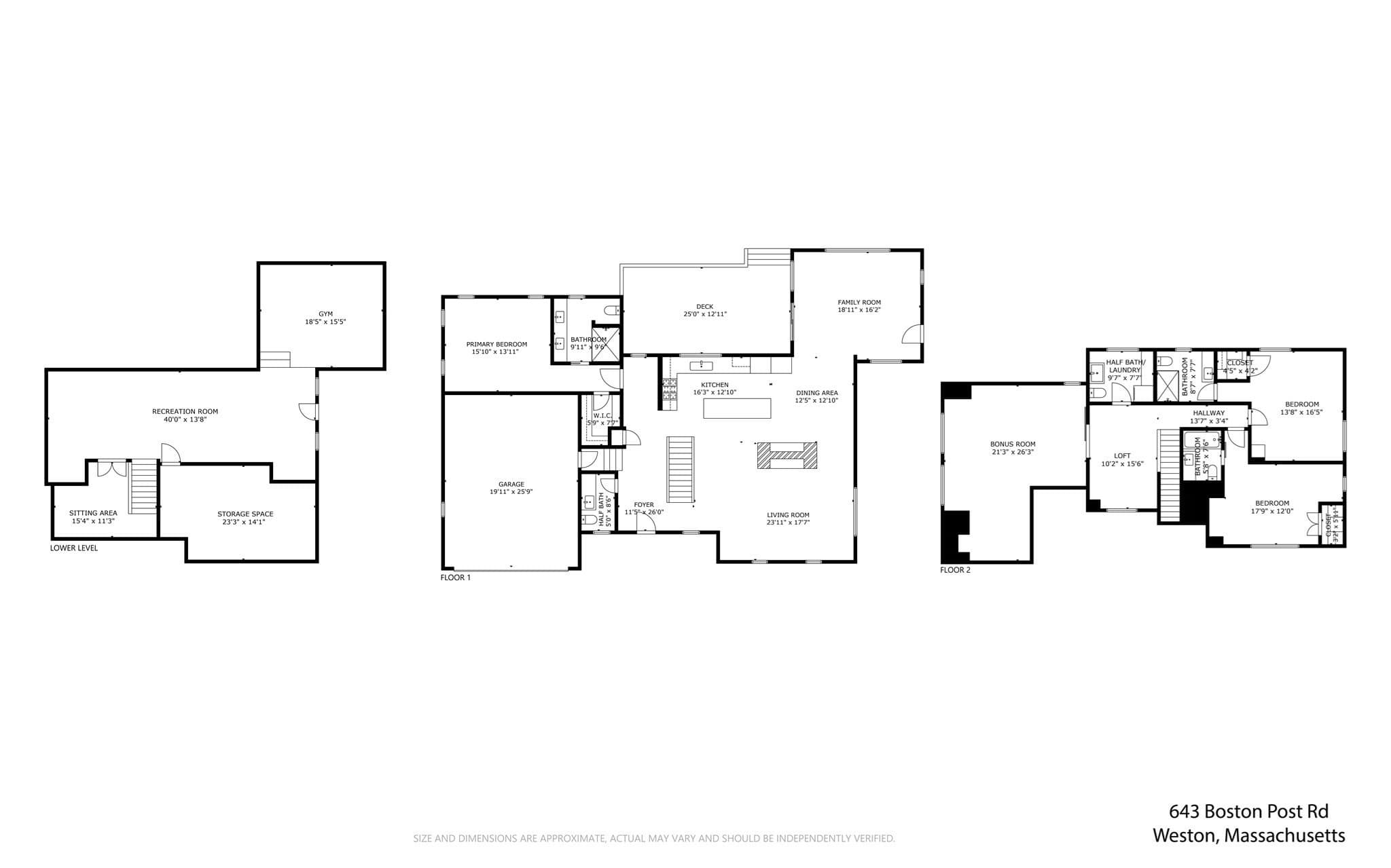 Single Family Residence at 643 Boston Post Rd, Weston MA 02493, photo 37 of 38