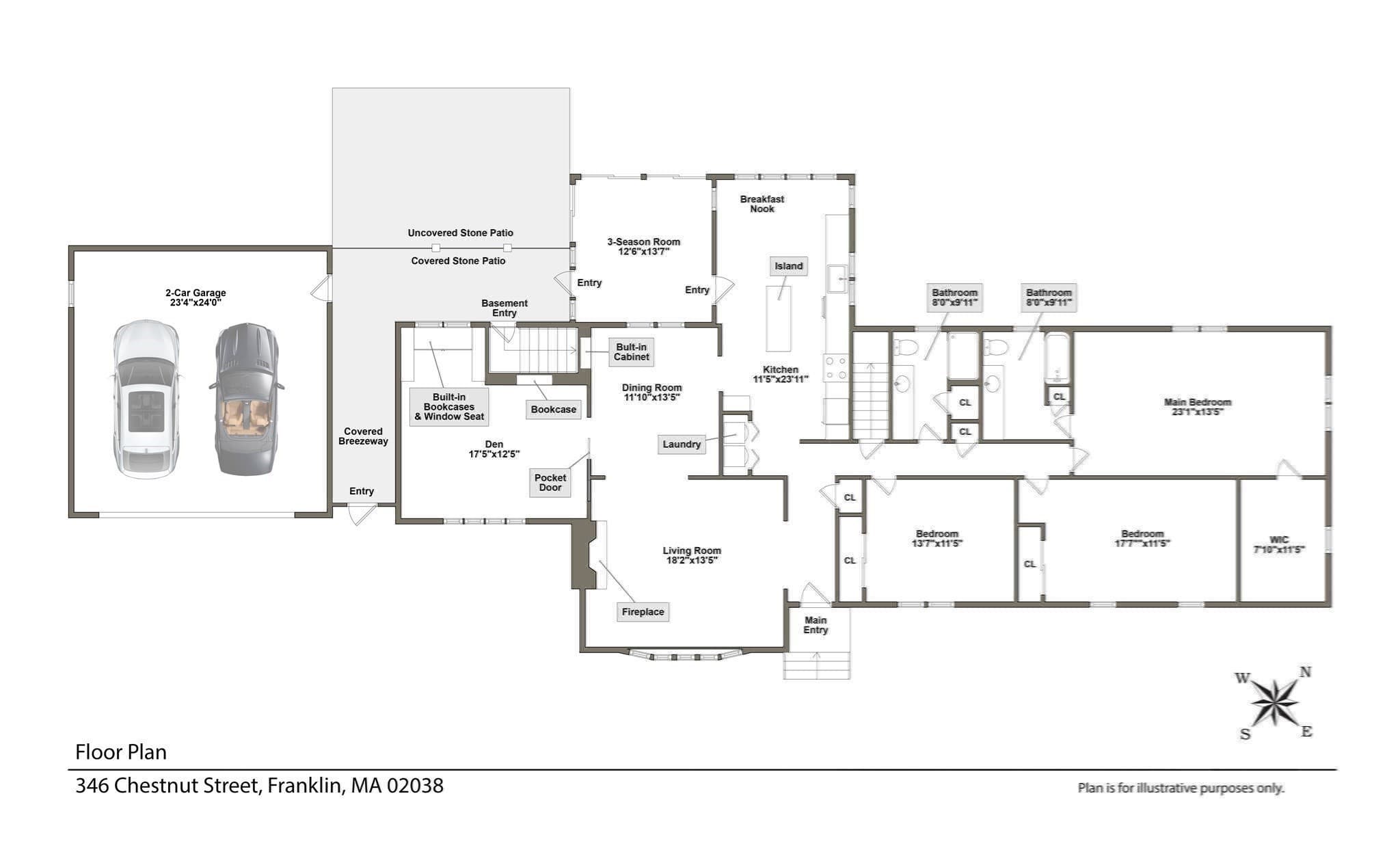 Single Family Residence at 346 Chestnut St, Franklin MA 02038, photo 42 of 42
