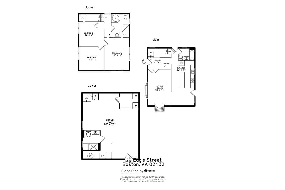 Single Family Residence at 19 Eagle Street, Boston MA 02132, photo 31 of 31