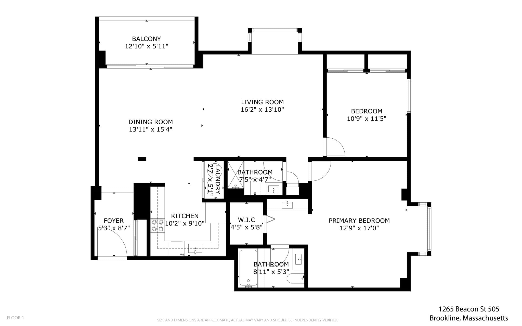 Condominium at 1265 Beacon St # 505, Brookline MA 02446, photo 28 of 28