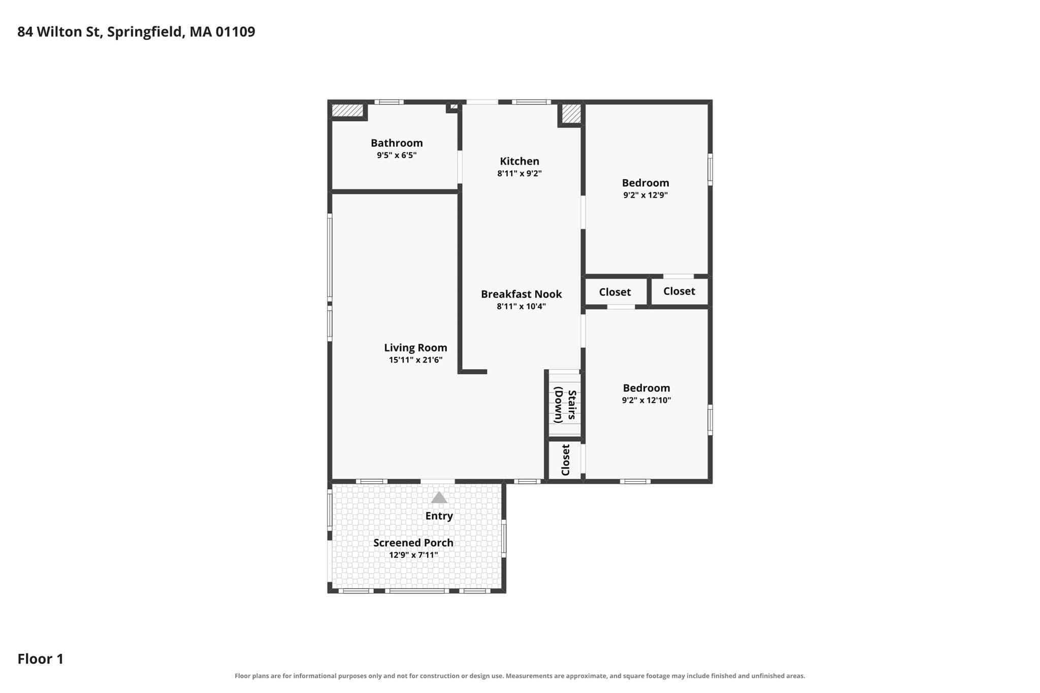 Single Family Residence at 84 Wilton St, Springfield MA 01109, photo 21 of 30