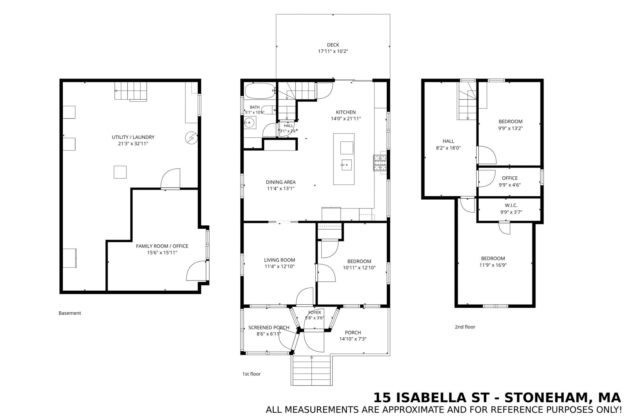 Single Family Residence at 15 Isabella St, Stoneham MA 02180, photo 34 of 35