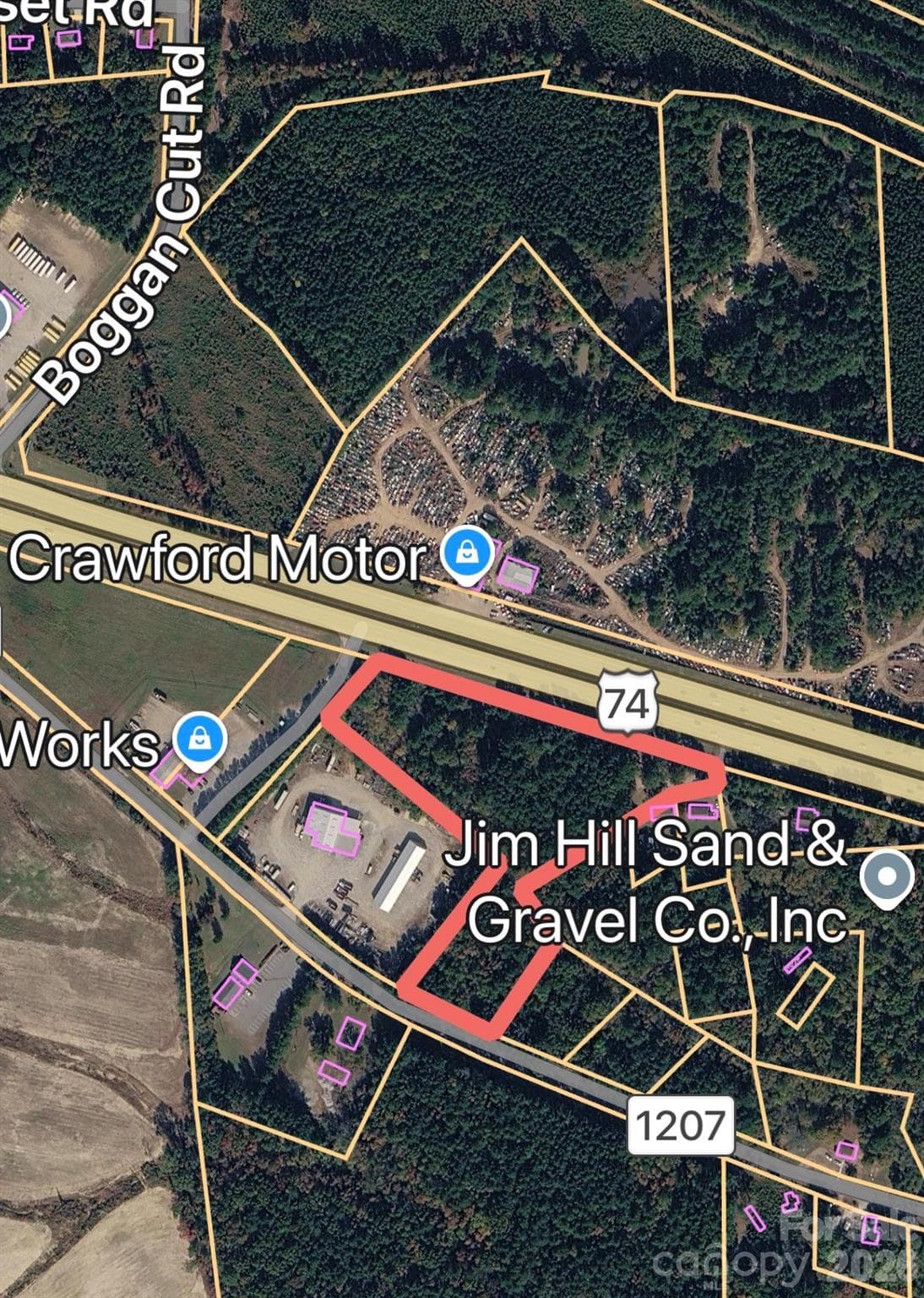 Unimproved Commercial at TBD US 74 Highway W, Wadesboro