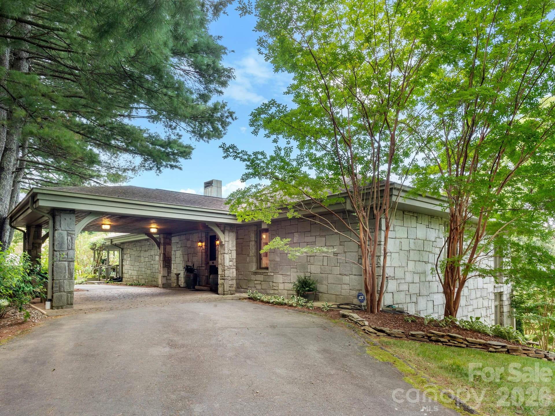 Arrive at the entrance - 65 Crestwood Road, Asheville