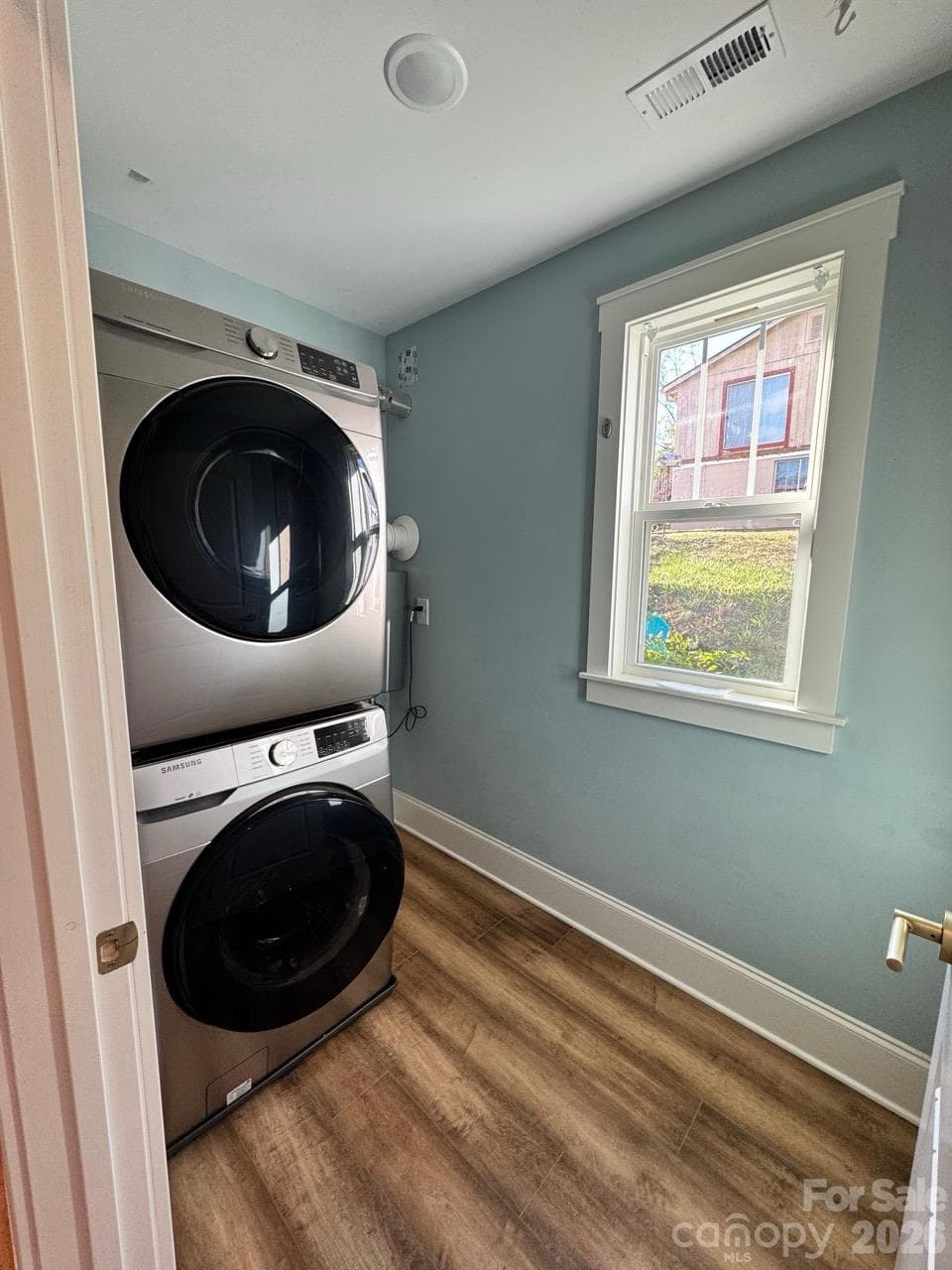 Laundry room in hall - 52 North Lane, Brevard