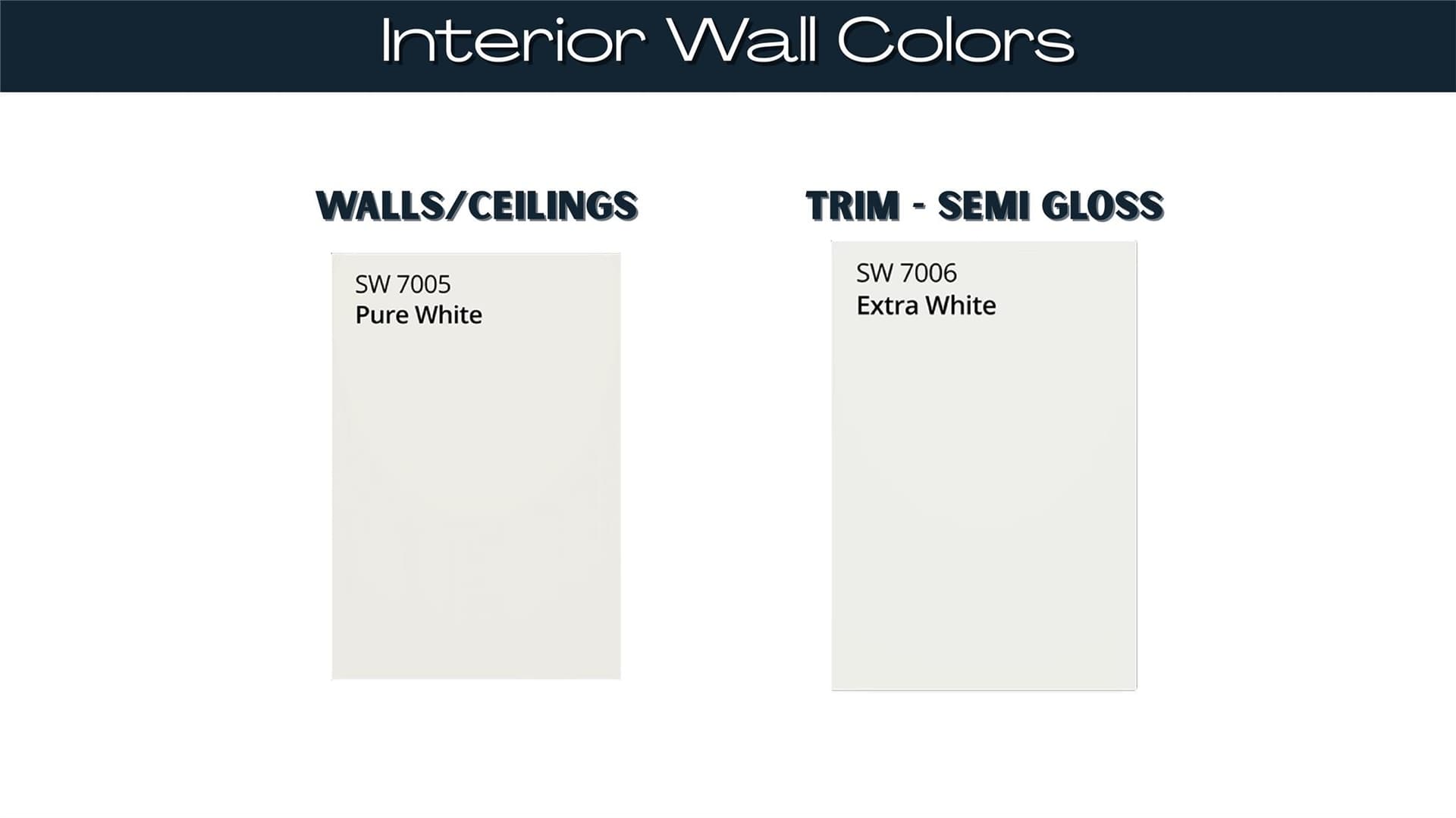 Interior color selections - 255 Booker Washington Street, Rock Hill