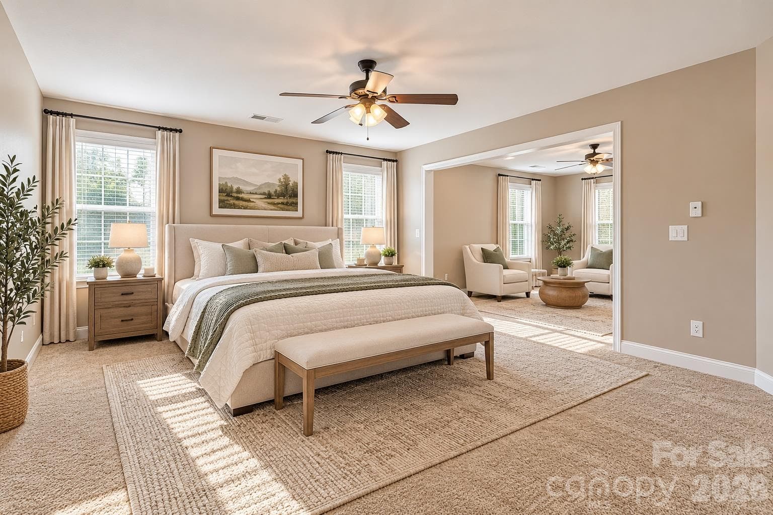 AI-generated photo. Master bedroom . - 201 Taylors Creek Street, Mount Holly