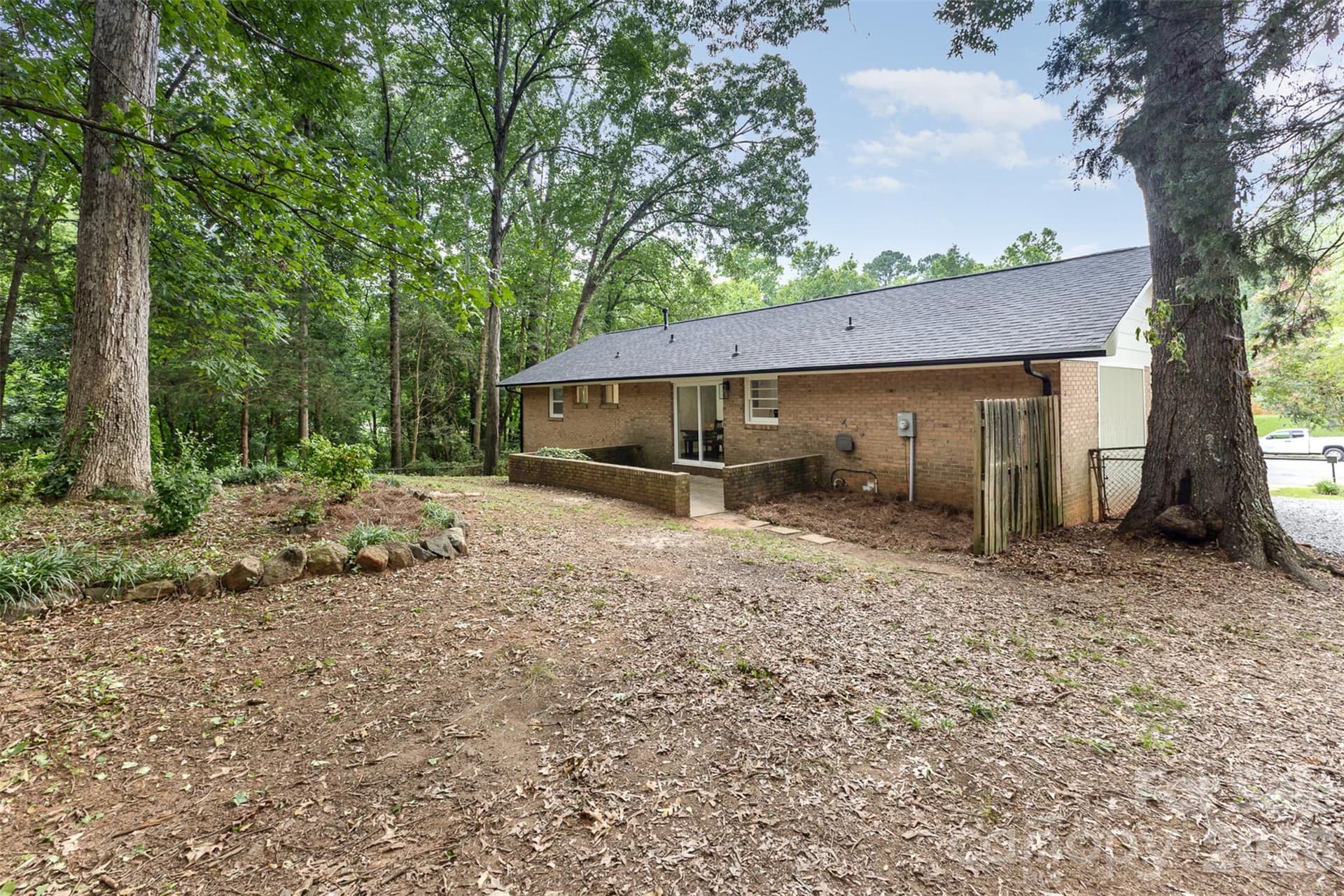 Rear exterior and yard - 1948 Marett Boulevard, Rock Hill
