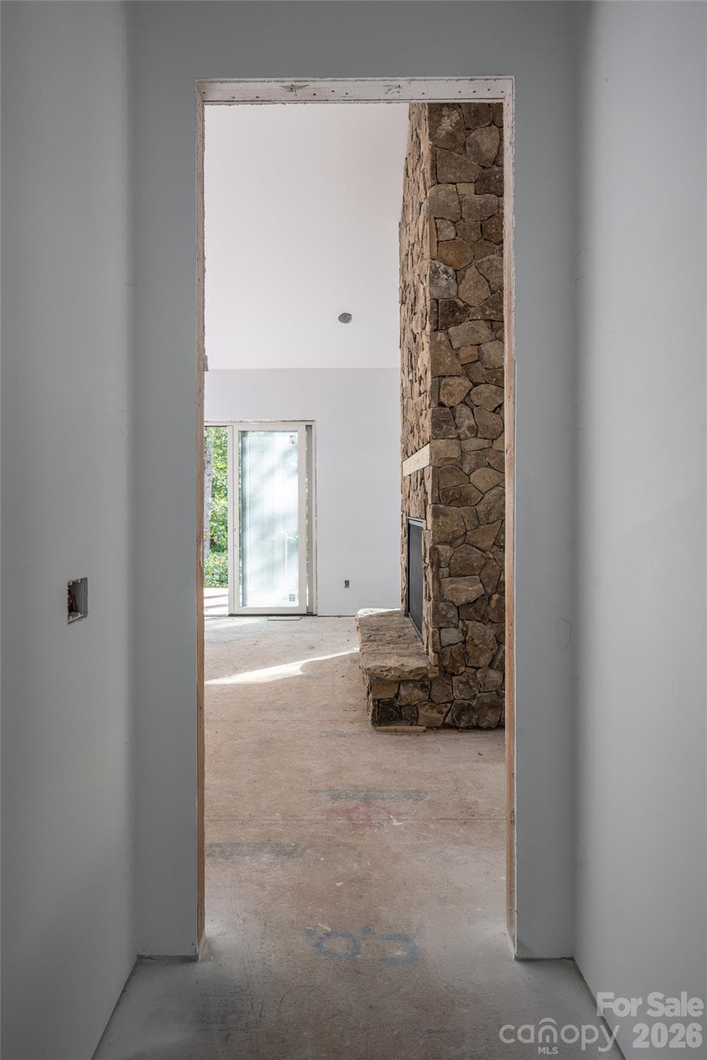 Living room view from guest bedroom hallway - 200 Bent Pine Trace, Hendersonville