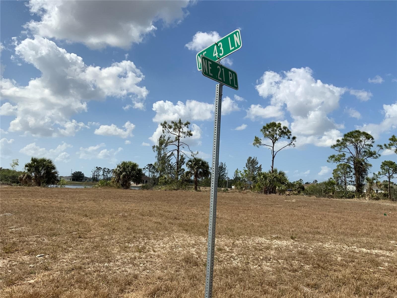 Street Signs Where Lot is Located - 2113 NE 43RD LN, CAPE CORAL