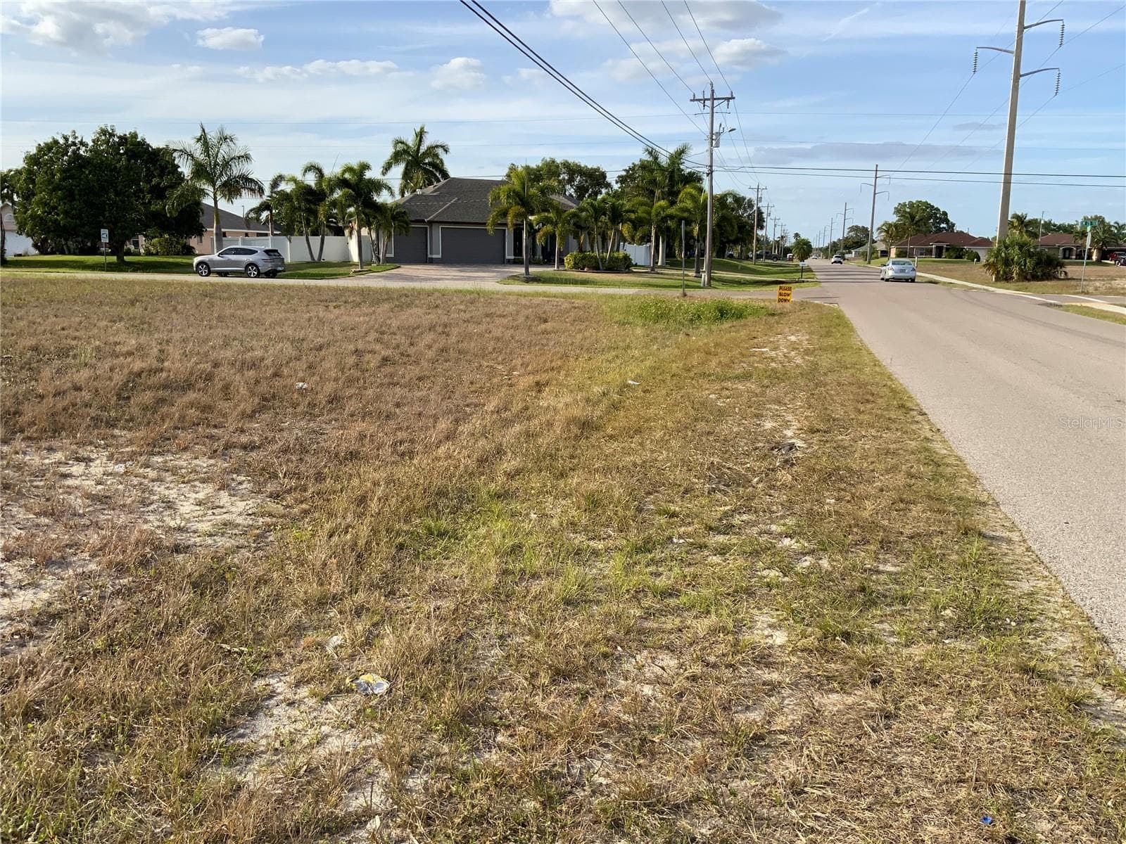 View of Intersection with Lot on Left - 2000 SW 28TH TER, CAPE CORAL