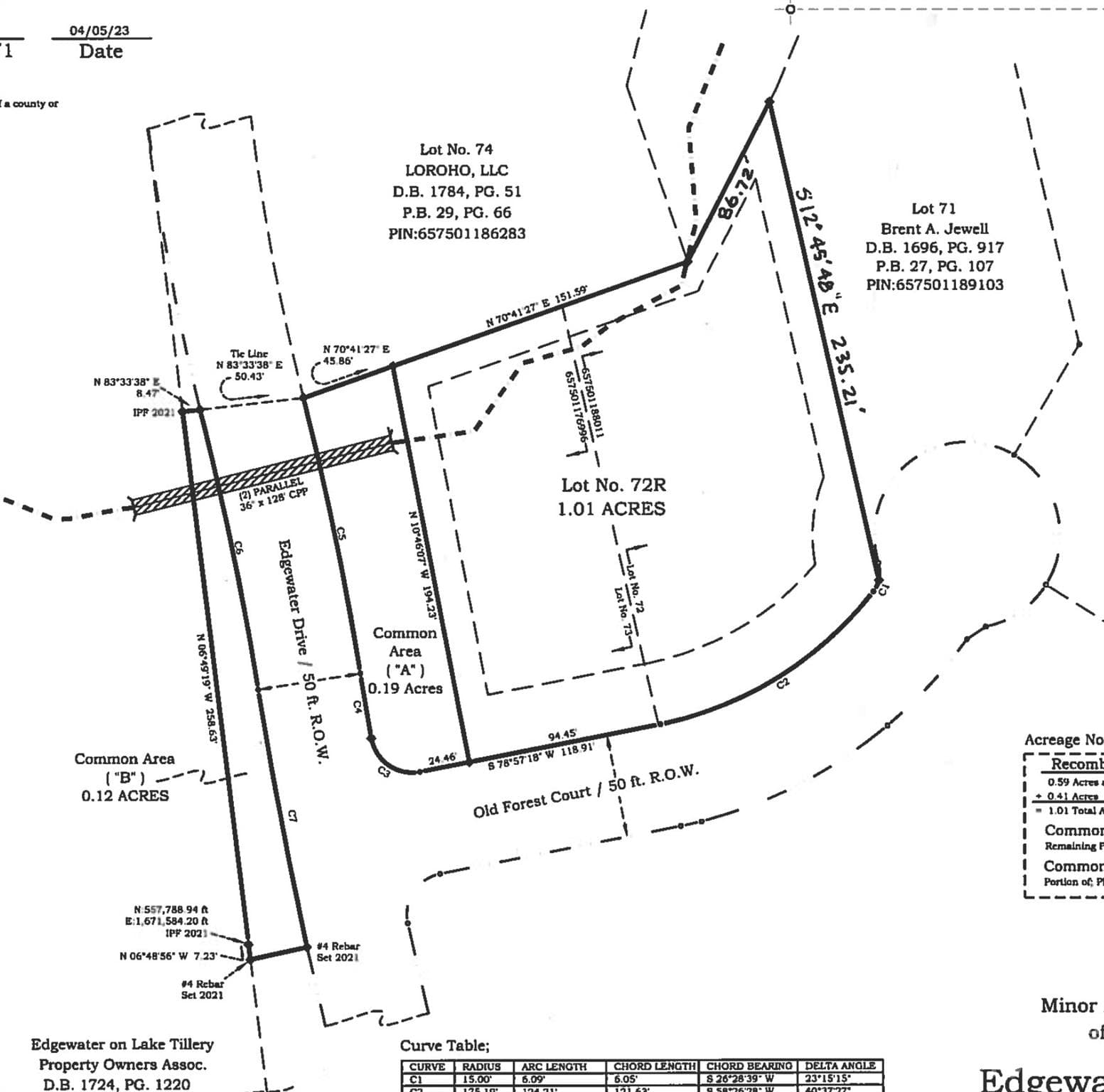 Lot 72R Old Forest Court