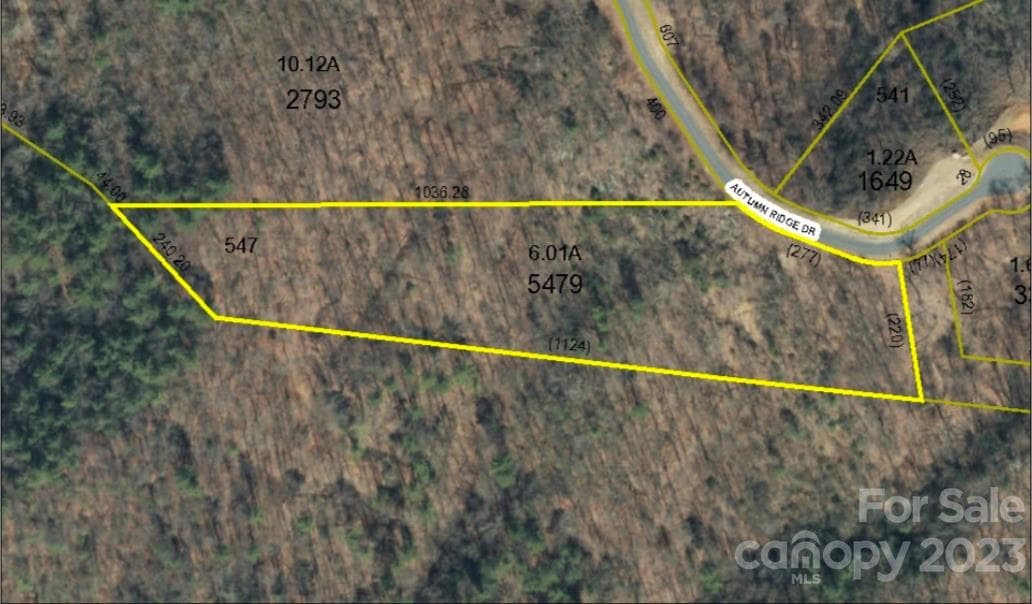 Aerial Map - Lot# 547 Autumn Ridge, Lenoir