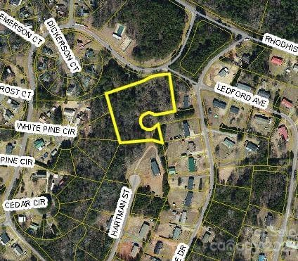 GIS VIEW OF LOT - 1976 FOX RIDGE Drive, Connelly Springs