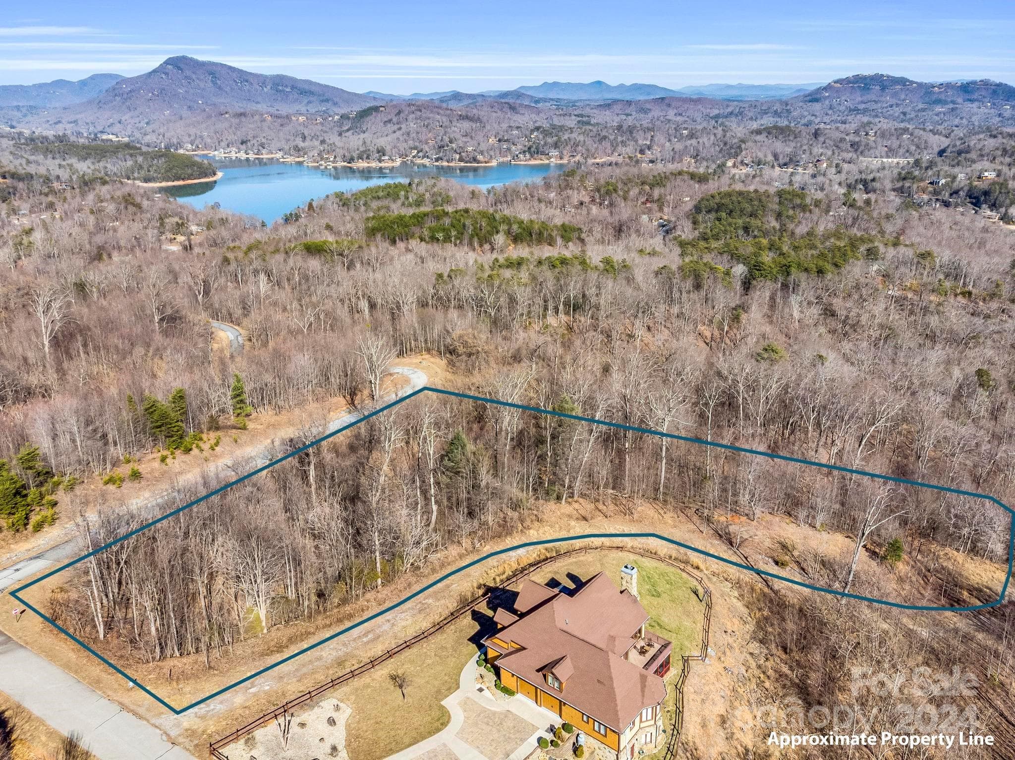 Drone View in Winter~ - 0 Bear Cliff Way, Lake Lure