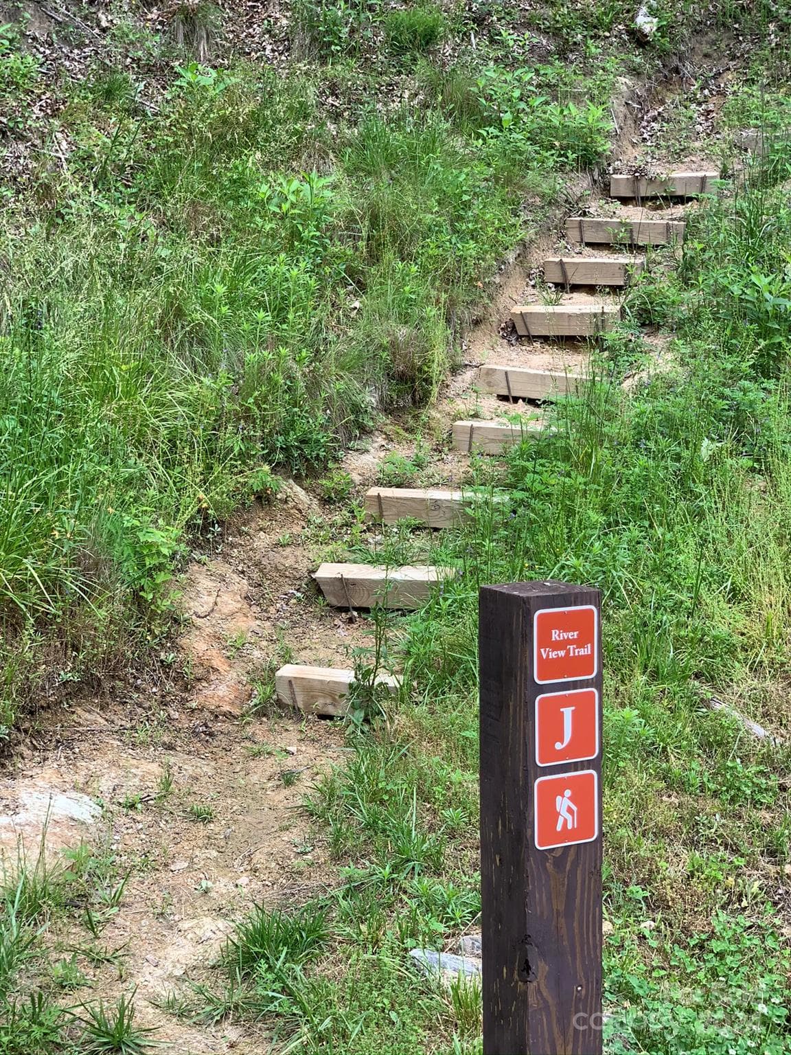 There are 13+ miles of marked hiking trails in French Broad Crossing - 75 Raccoon Run, Marshall