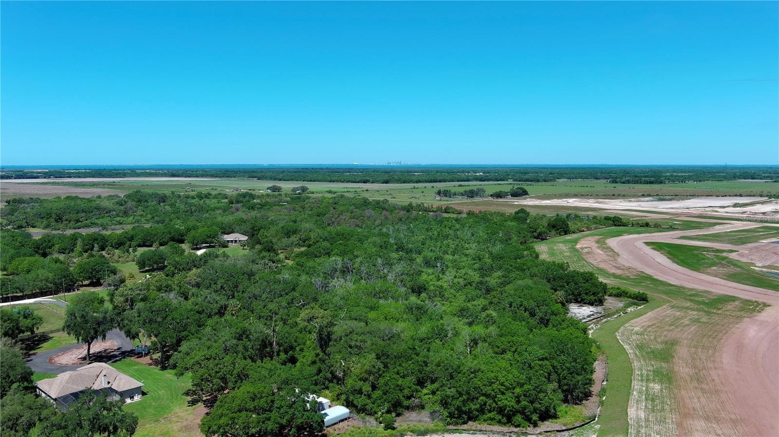 A view of the property, as well as neighboring properties. - 12870 GRASS FARM RD, PALMETTO