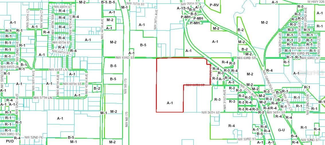 Zoning Map - 3570 NW 63RD ST, OCALA