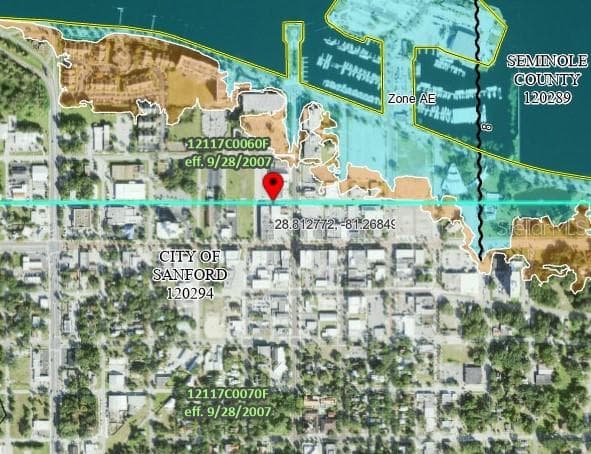 Not in a flood zone - 209 N OAK AVE, SANFORD