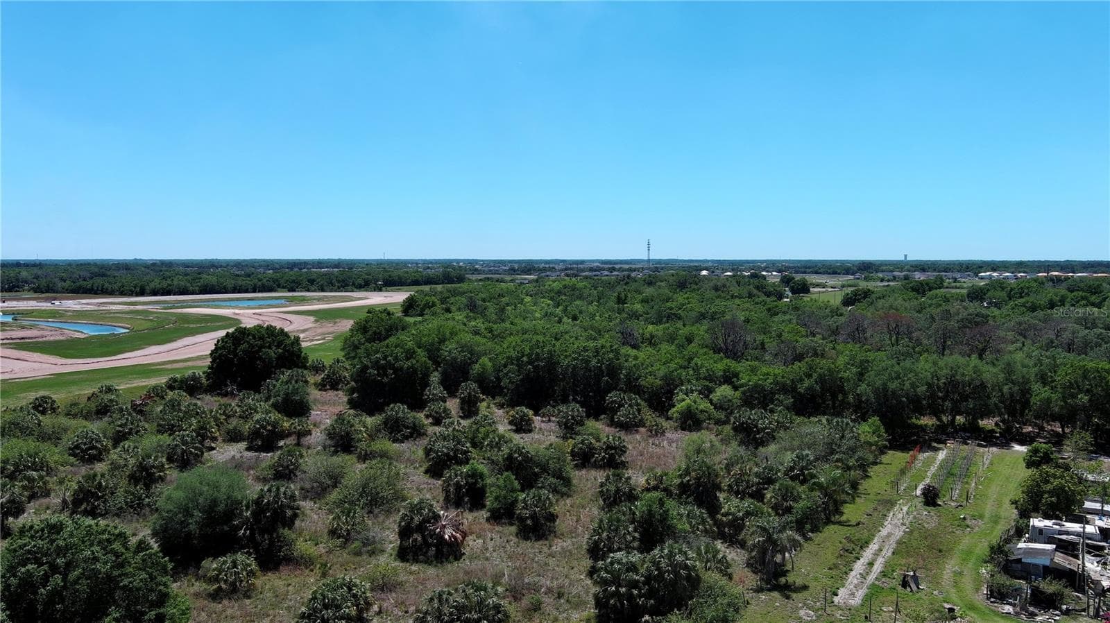 Large clearing on the North end of the property. - 12870 GRASS FARM RD, PALMETTO