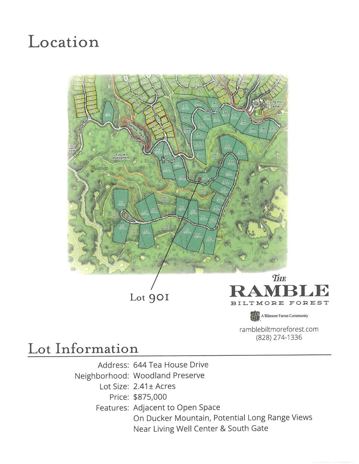 Southern portion of the community - Asheville