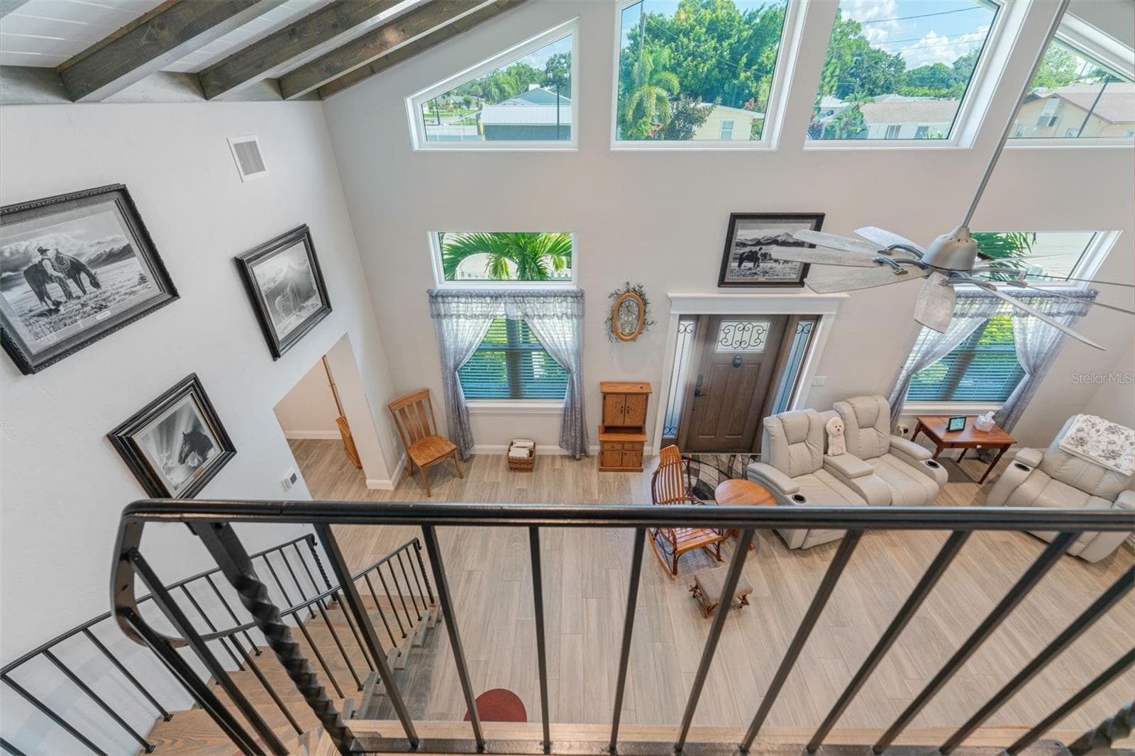 balcony view from upstairs - 3502 BAHIA VISTA ST, SARASOTA