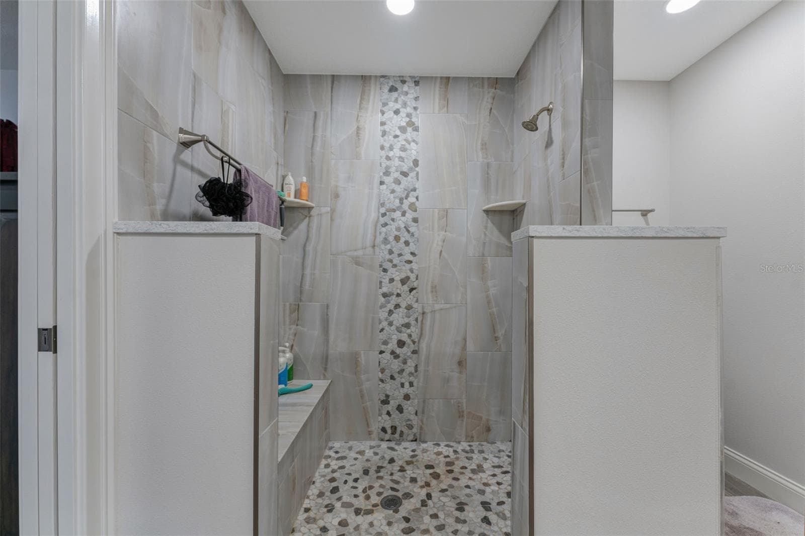Shower primary bath - 3502 BAHIA VISTA ST, SARASOTA