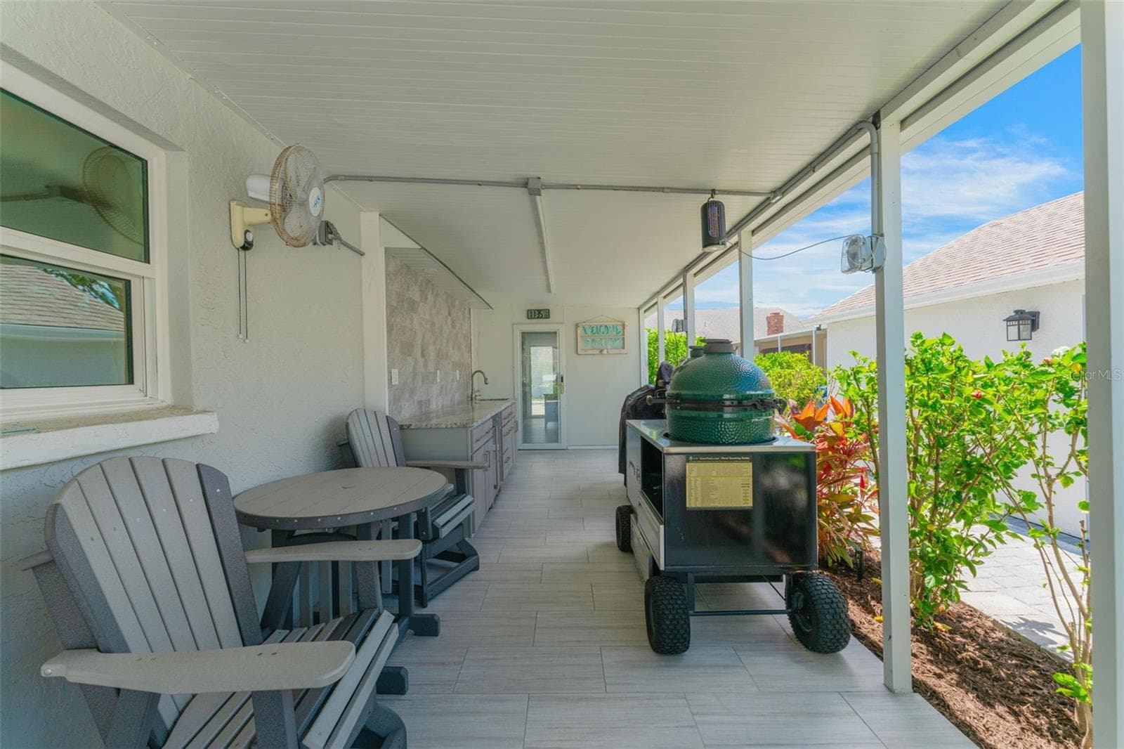 3502 Bahia Vista Open Porch with outside entrance to office - 3502 BAHIA VISTA ST, SARASOTA