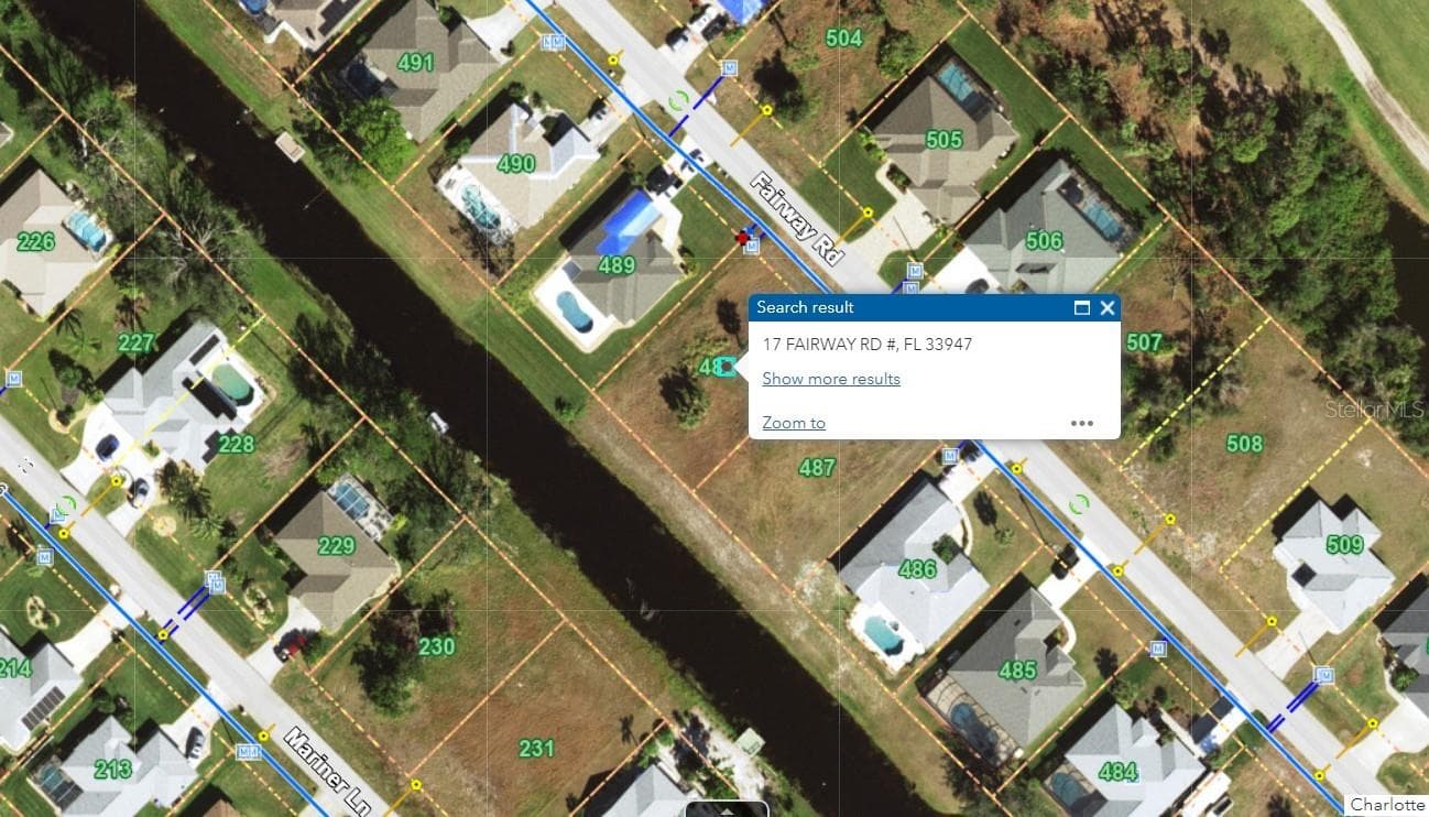 Utility Map - 17 FAIRWAY RD, ROTONDA WEST
