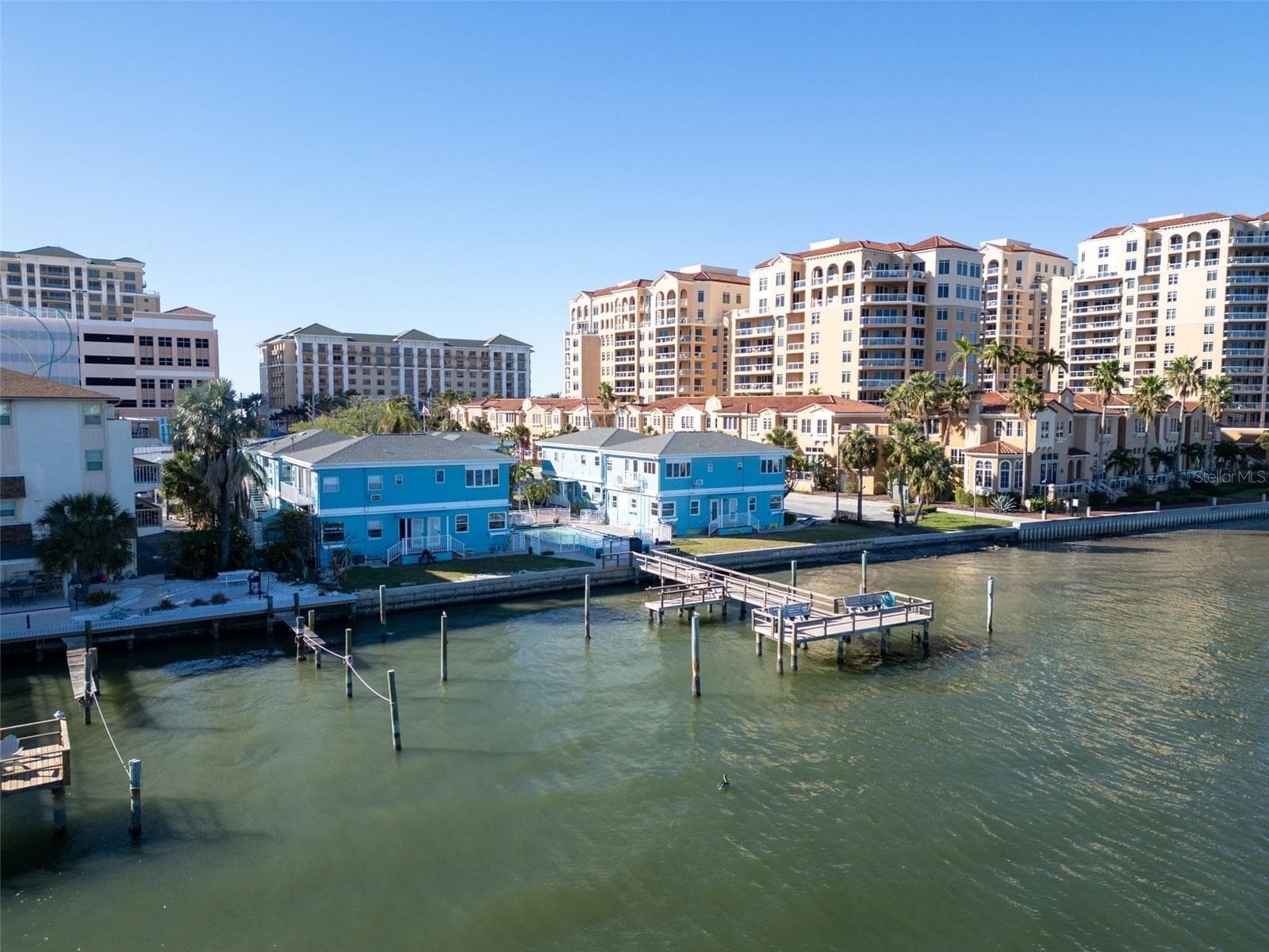 Open Boat Dock and Fishing Pier- Intracoastal view - 483 E SHORE DR #D3, CLEARWATER BEACH