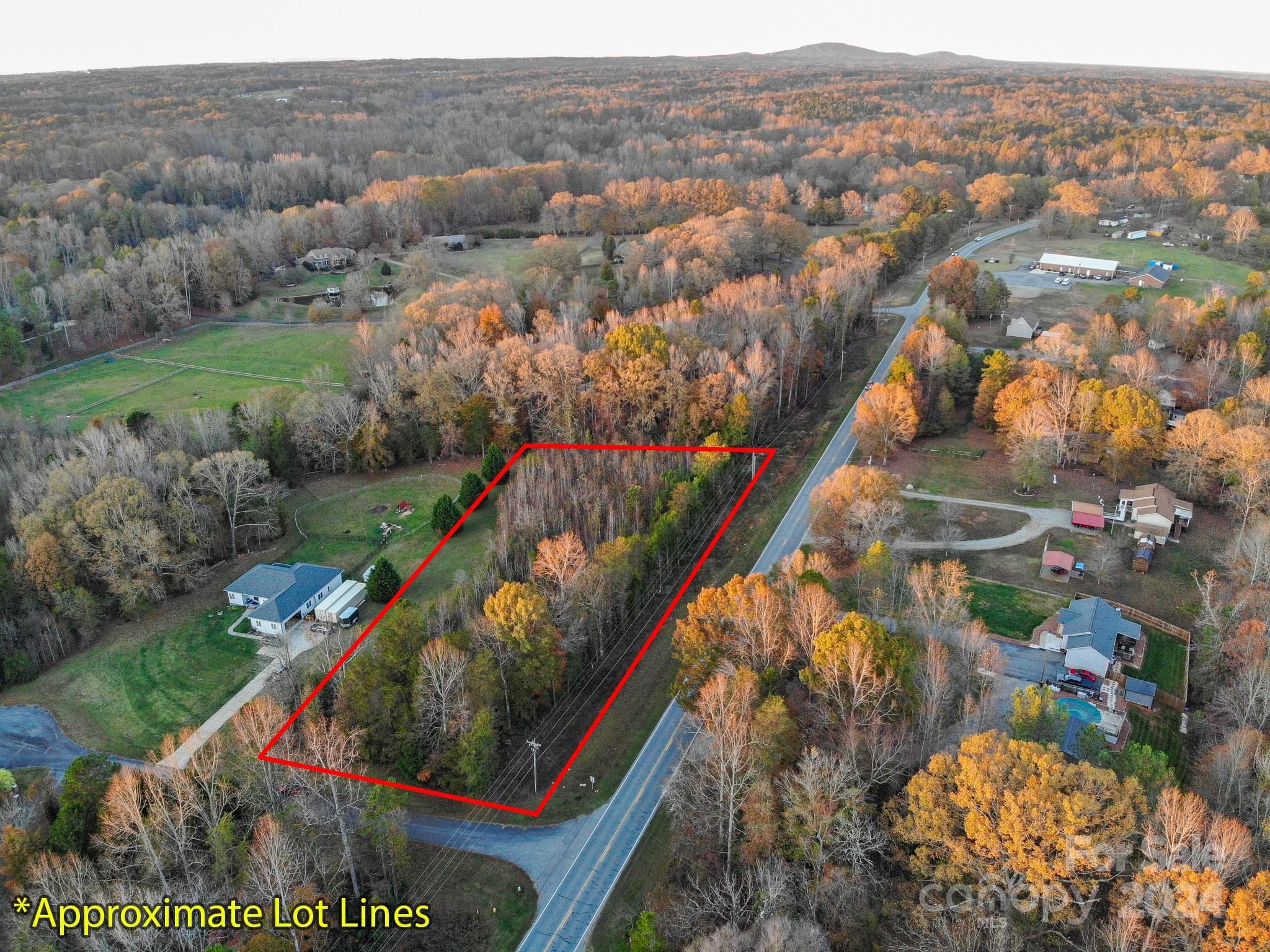 Rapids Run Aerial Lot Lines - 000 NC Hwy 73 Highway, Iron Station