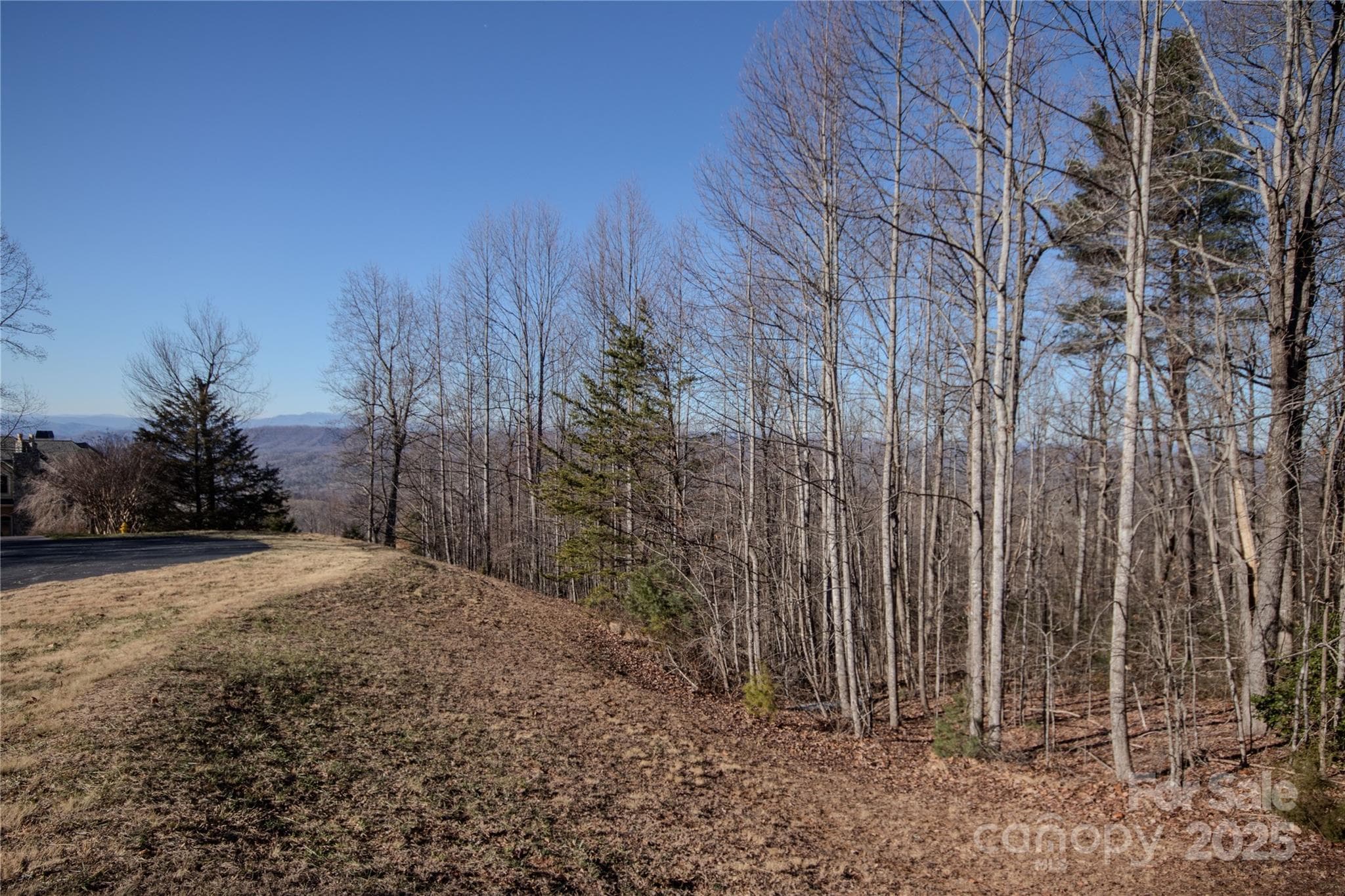 View from property along the road showing Grandfather view (property to the right) - 2220 Nighthawk Ridge Court, Lenoir