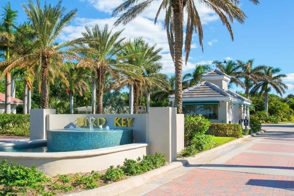 Entrance to Bird Key with security. - 109 N WARBLER LN, SARASOTA